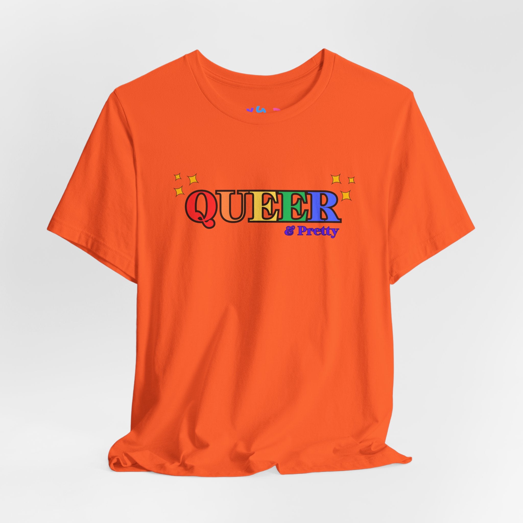 Queer & Pretty Rainbow Tee — LGBTQ+ Pride Graphic T-Shirt