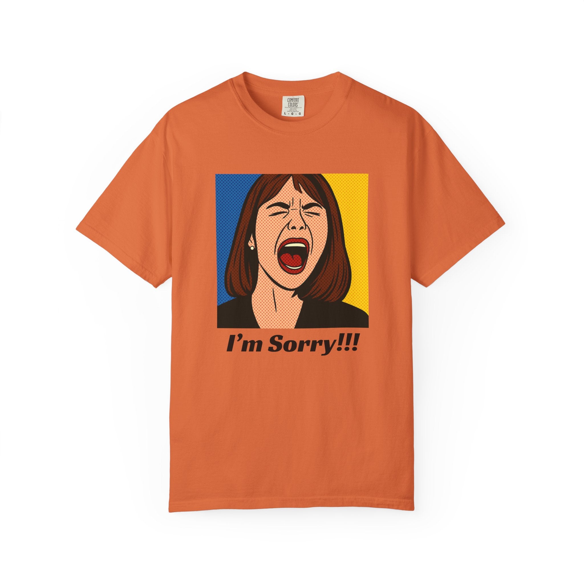 Graphic T-Shirt — Pop Art 'I'm Sorry!!!' Scream Design