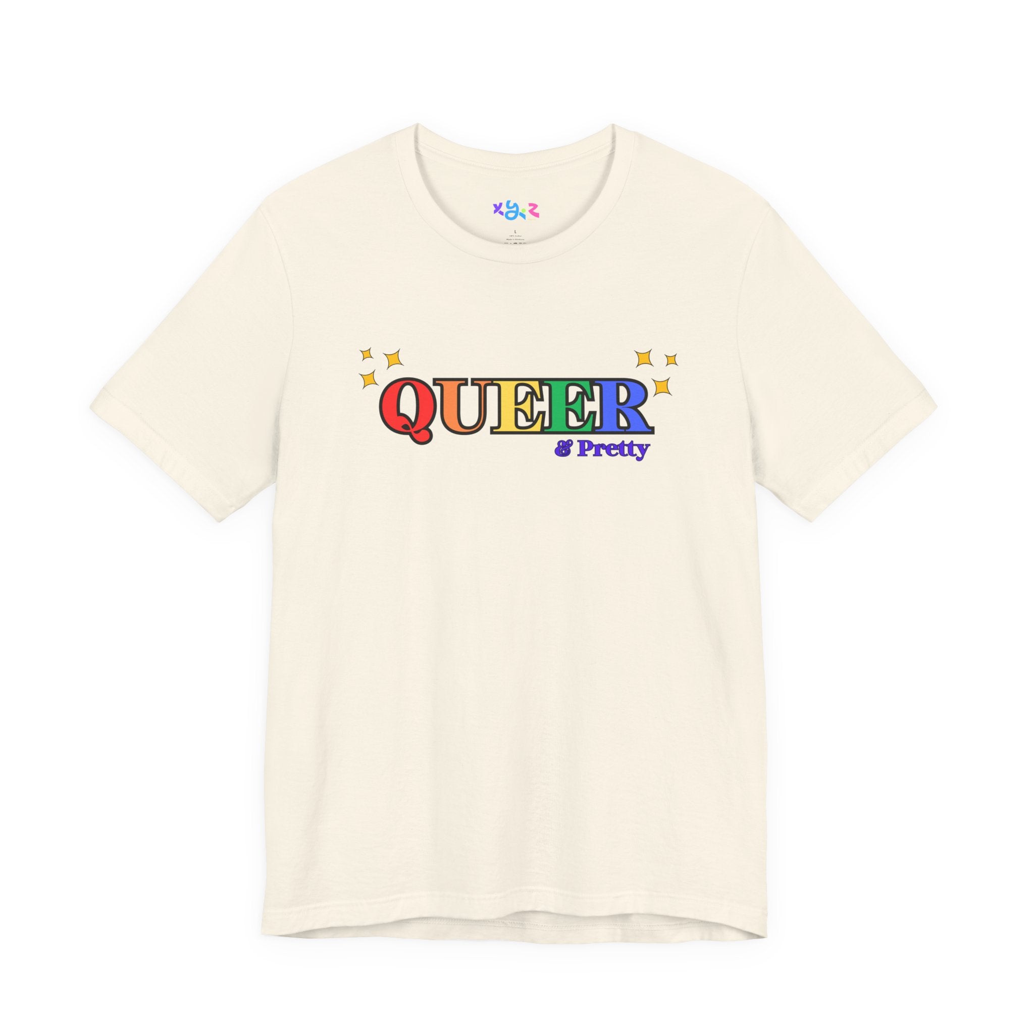 Queer & Pretty Rainbow Tee — LGBTQ+ Pride Graphic T-Shirt