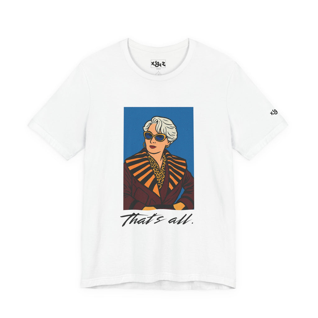 Graphic Tee — "That's All." Vintage Glam Portrait Shirt