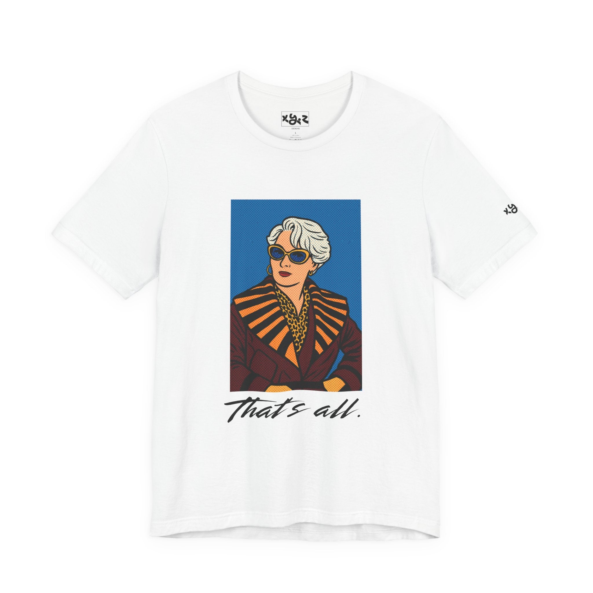 Graphic Tee — "That's All." Vintage Glam Portrait Shirt