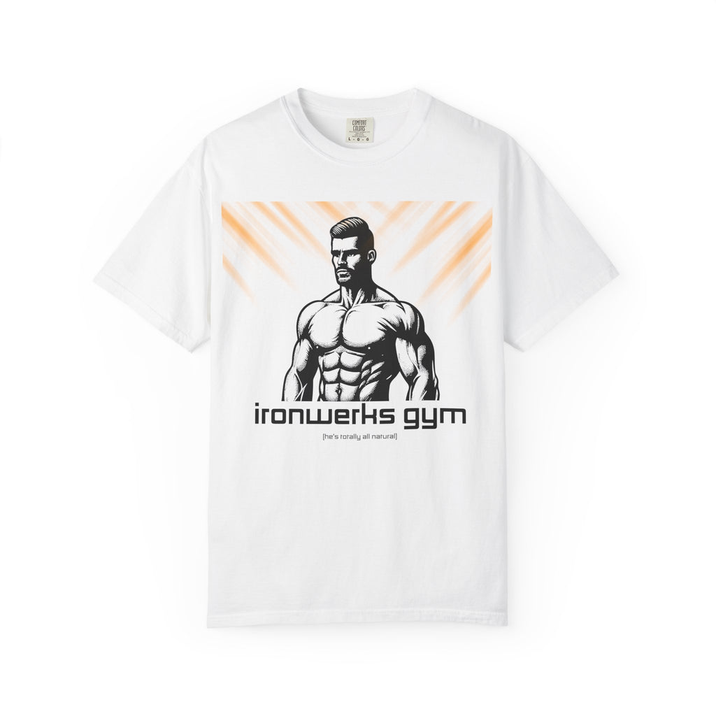 Ironwerks Gym T‑Shirt — Muscular Fitness Tee with 'ironwerks gym' Logo