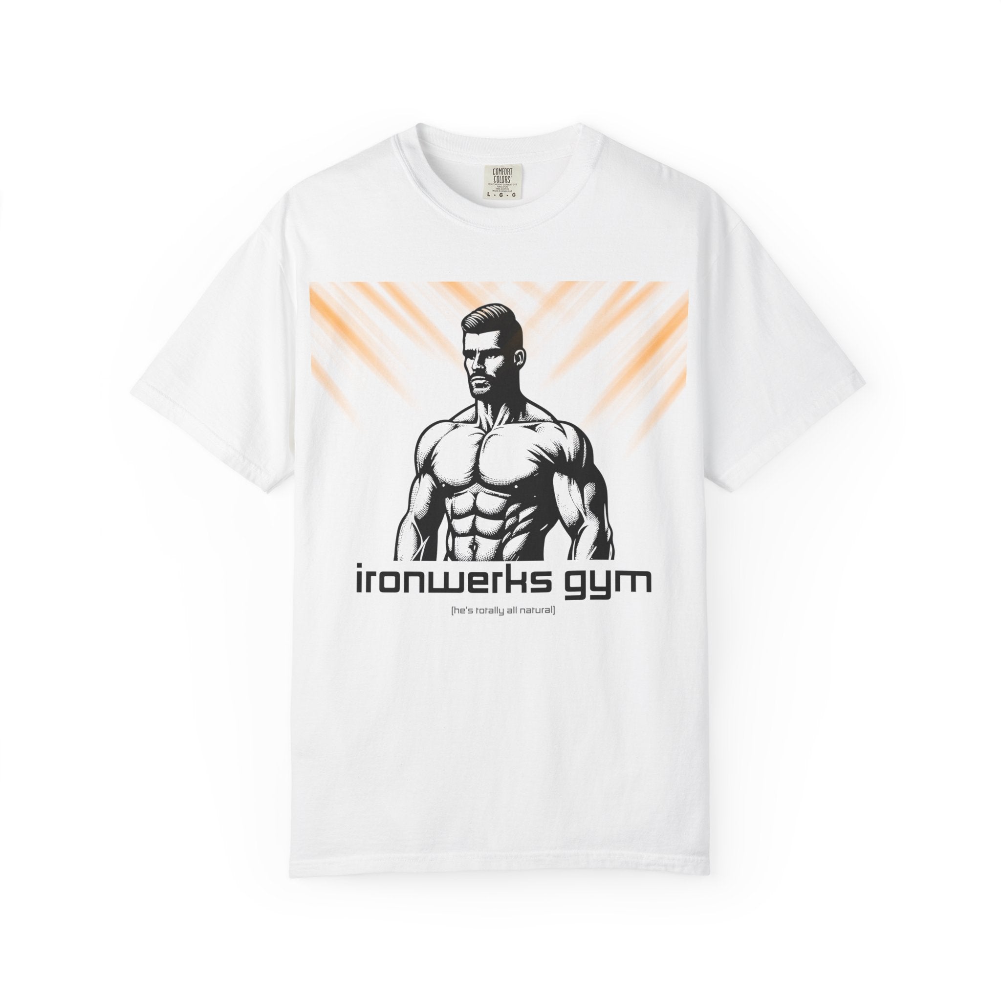 Ironwerks Gym T‑Shirt — Muscular Fitness Tee with 'ironwerks gym' Logo