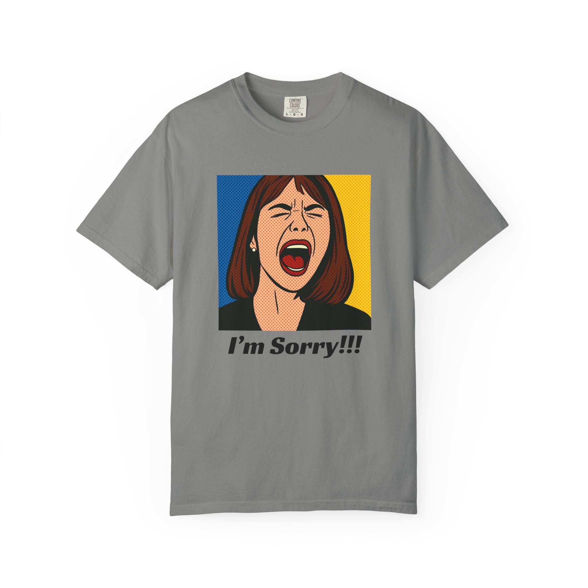 Graphic T-Shirt — Pop Art 'I'm Sorry!!!' Scream Design