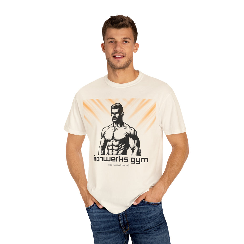 Ironwerks Gym T‑Shirt — Muscular Fitness Tee with 'ironwerks gym' Logo