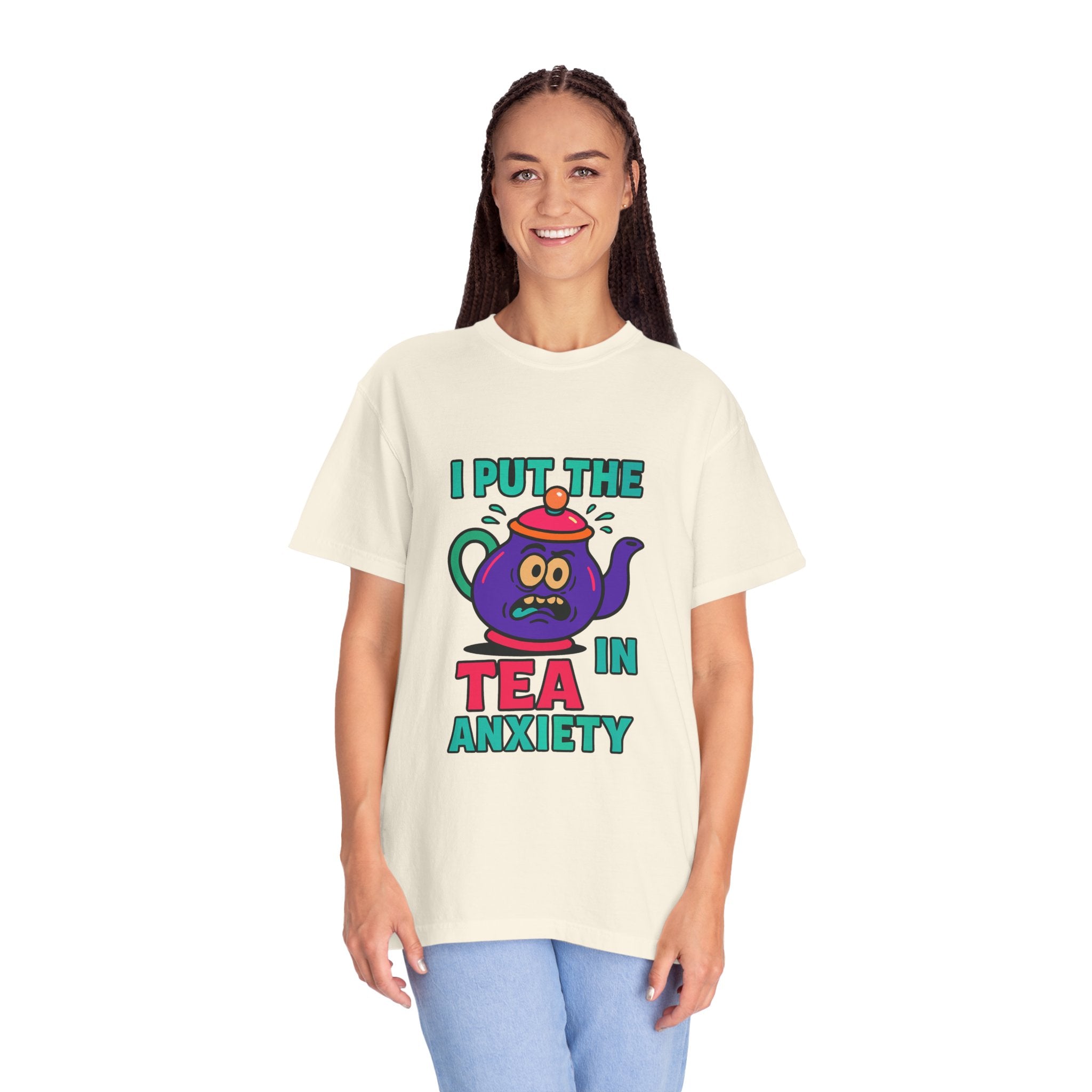 T-Shirt — I Put the Tea in Anxiety Graphic Tee