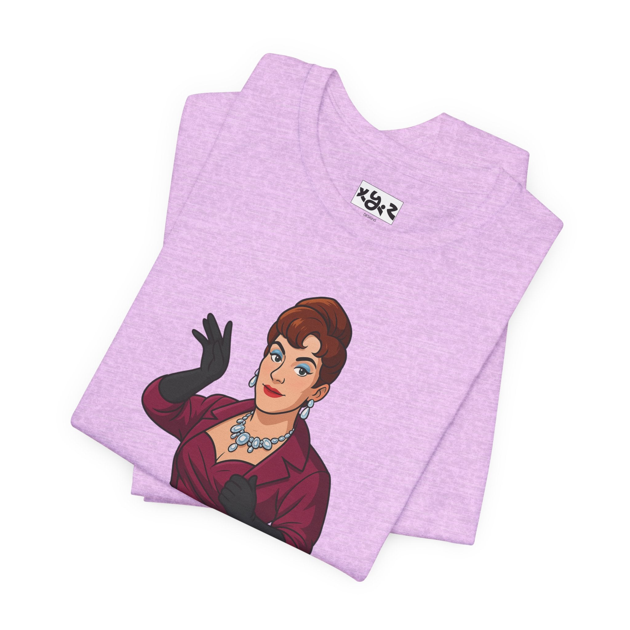 Graphic Tee — "What in gay hell?" Vintage Glam Comedy Shirt