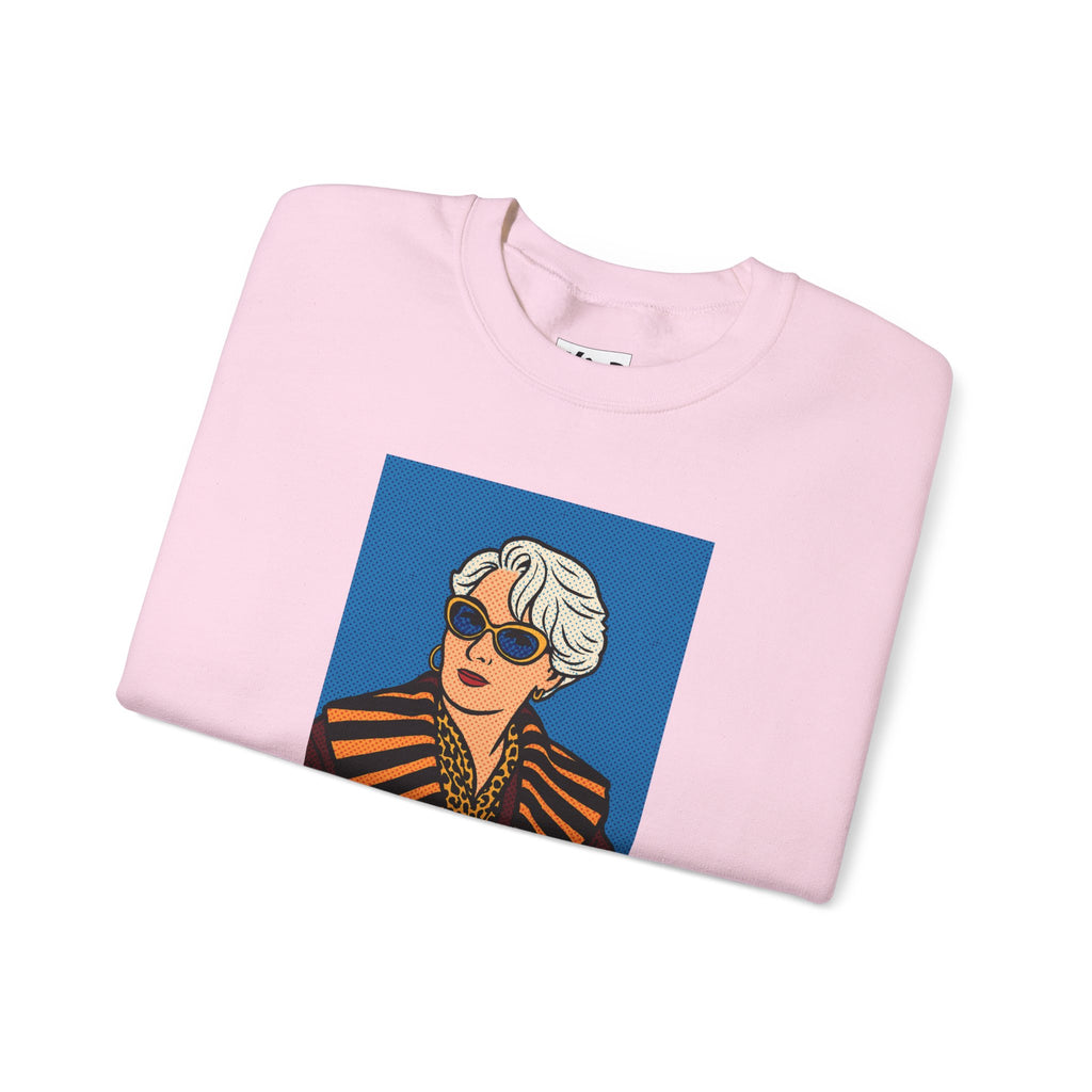 Crewneck Sweatshirt — Vintage Chic Portrait "That's all." Graphic