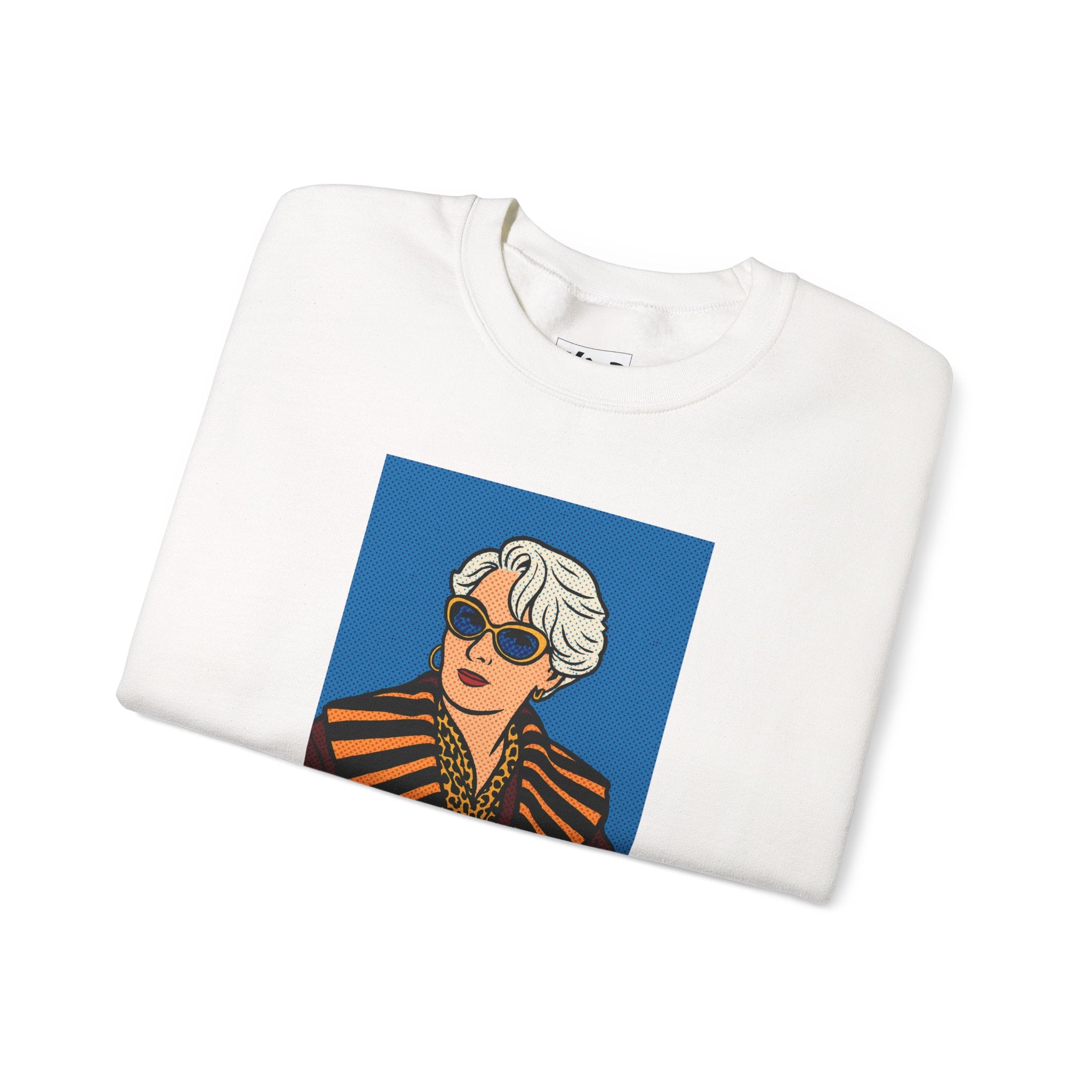 Crewneck Sweatshirt — Vintage Chic Portrait "That's all." Graphic