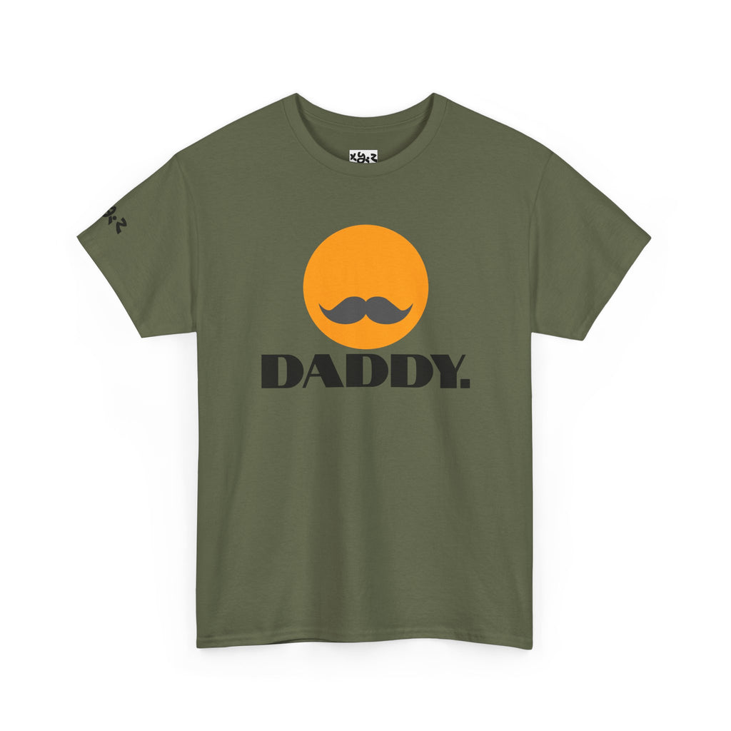 Daddy Mustache T-Shirt — Funny Father’s Day Tee with Retro Sun Graphic