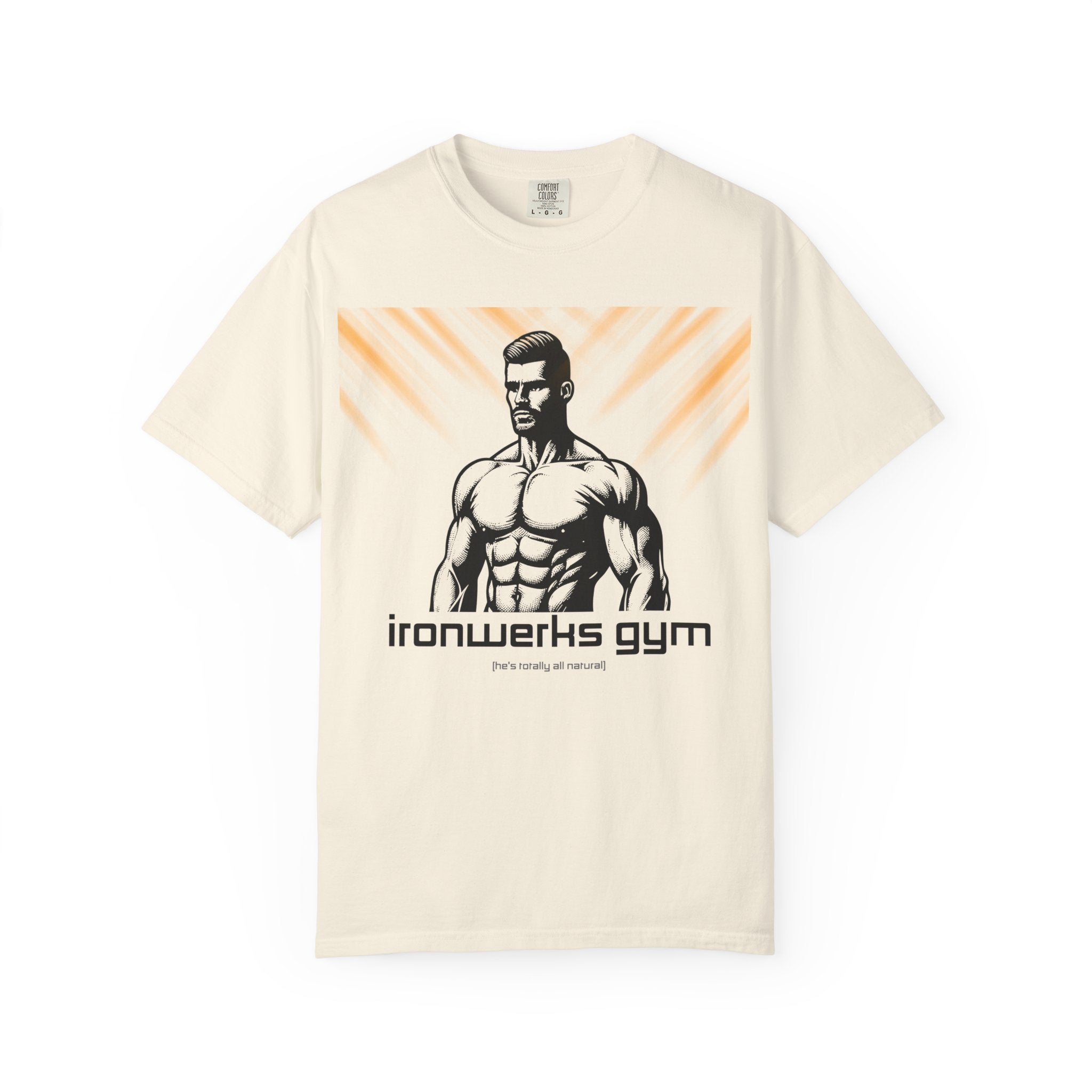 Ironwerks Gym T‑Shirt — Muscular Fitness Tee with 'ironwerks gym' Logo