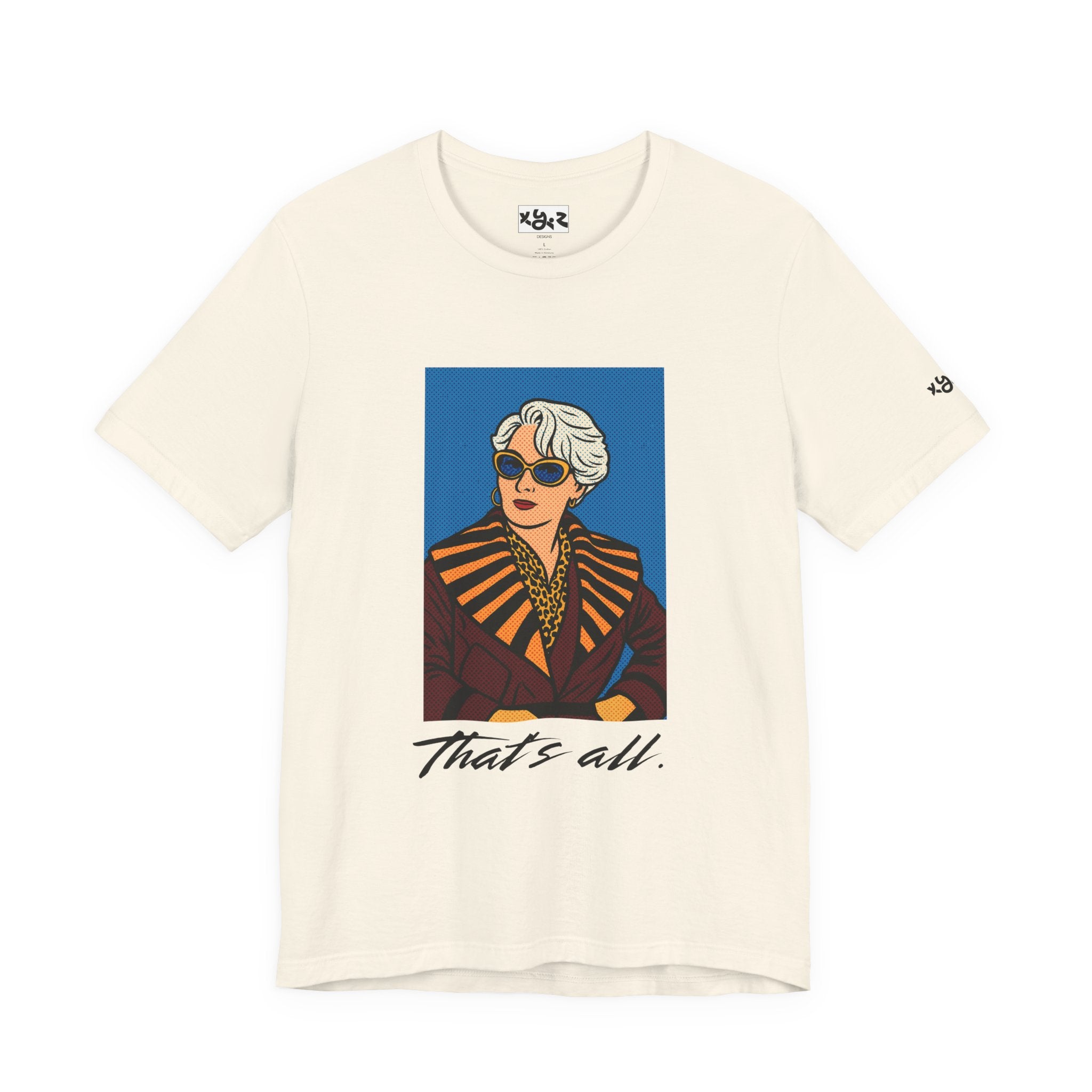 Graphic Tee — "That's All." Vintage Glam Portrait Shirt