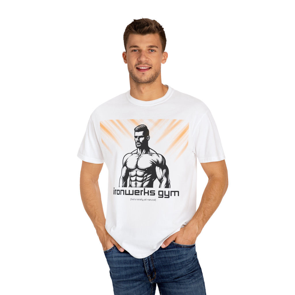 Ironwerks Gym T‑Shirt — Muscular Fitness Tee with 'ironwerks gym' Logo