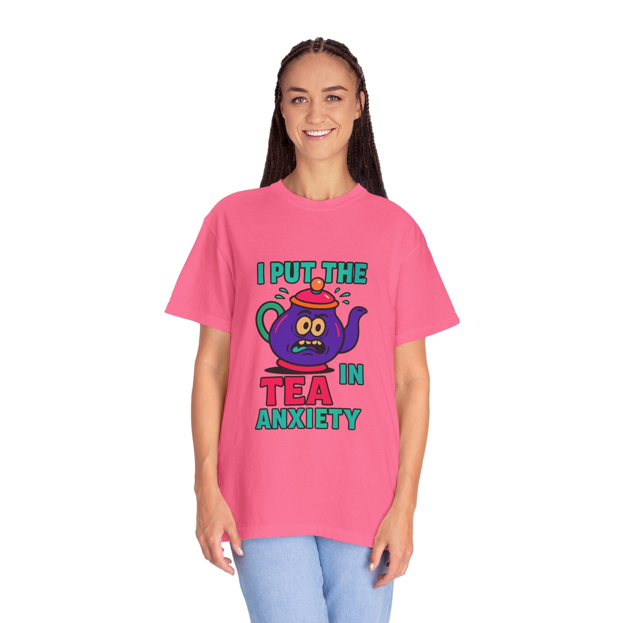 T-Shirt — I Put the Tea in Anxiety Graphic Tee