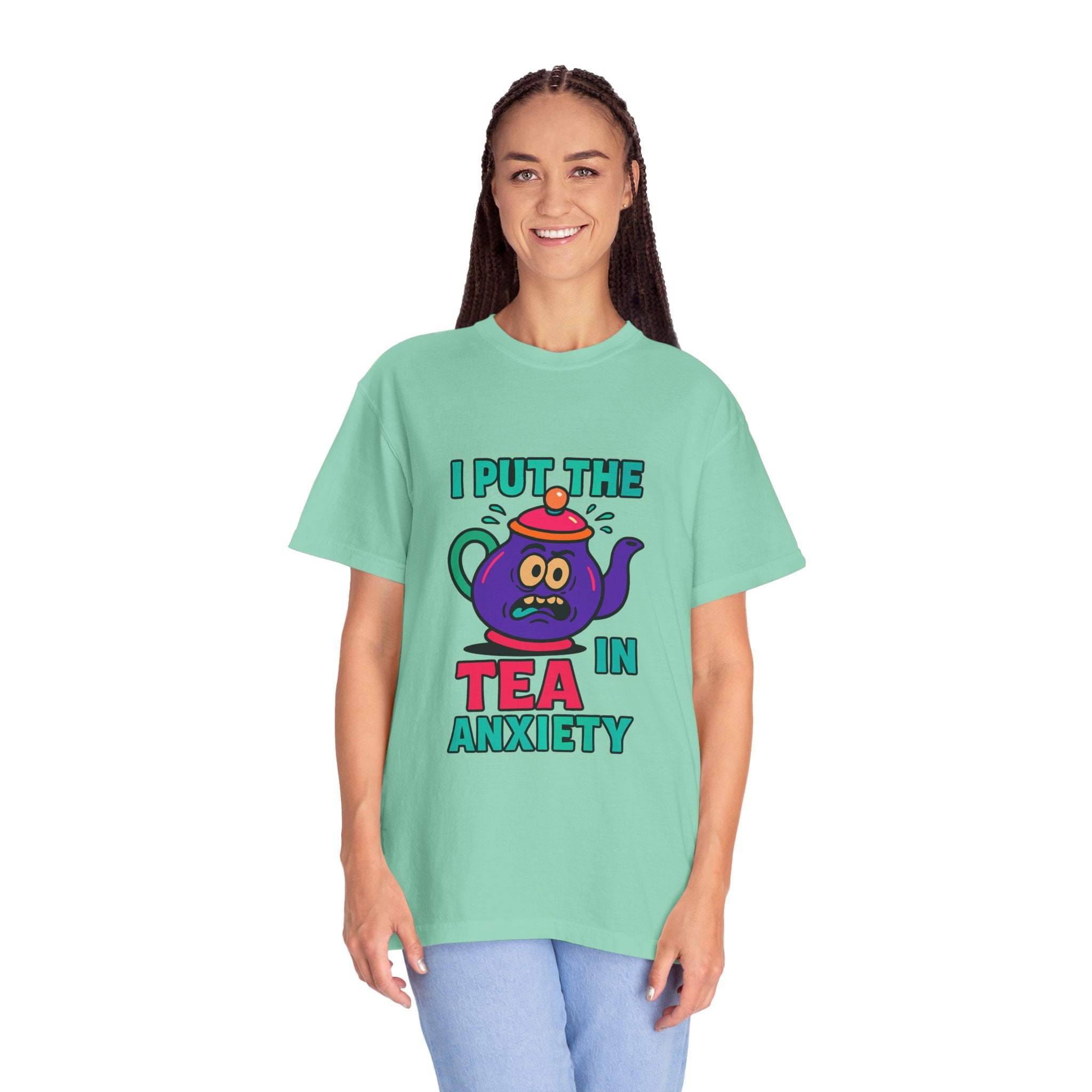 T-Shirt — I Put the Tea in Anxiety Graphic Tee
