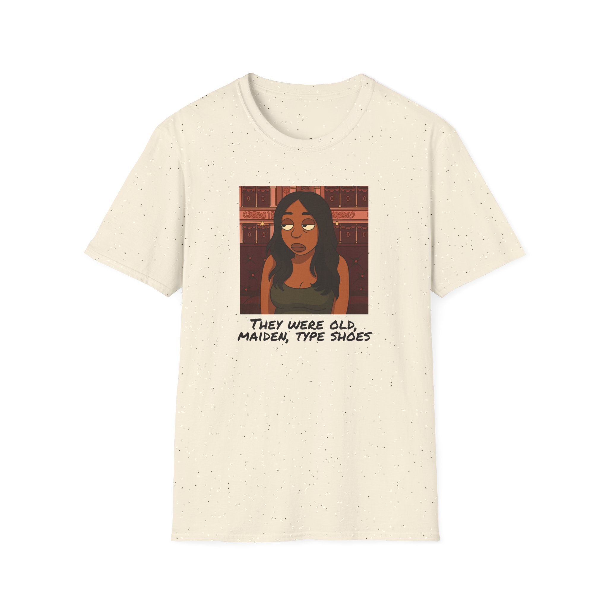 T-Shirt — Illustration Tee: "They Were Old, Maiden-Type Shoes"