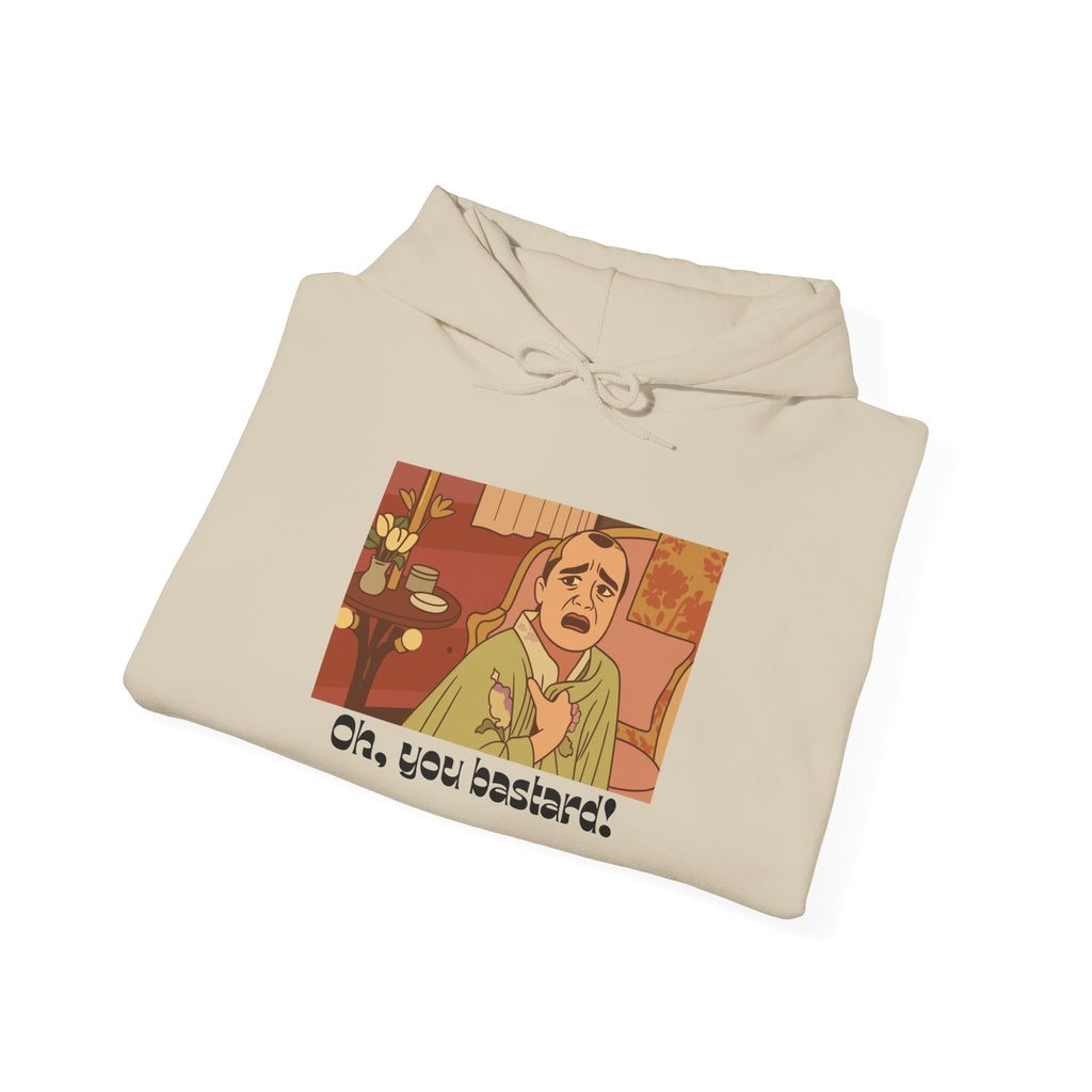 Hoodie – Retro Comic 'Oh, You Bastard!' Graphic Pullover