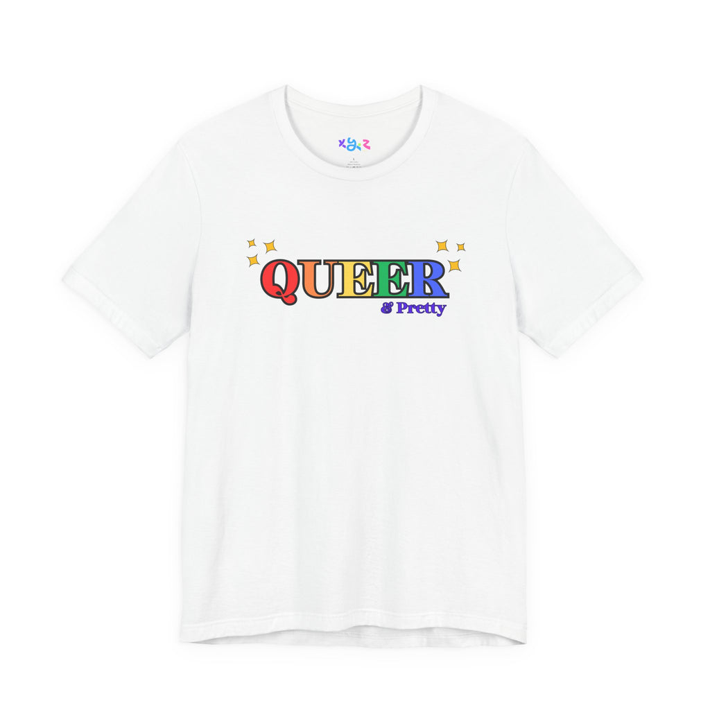 Queer & Pretty Rainbow Tee — LGBTQ+ Pride Graphic T-Shirt
