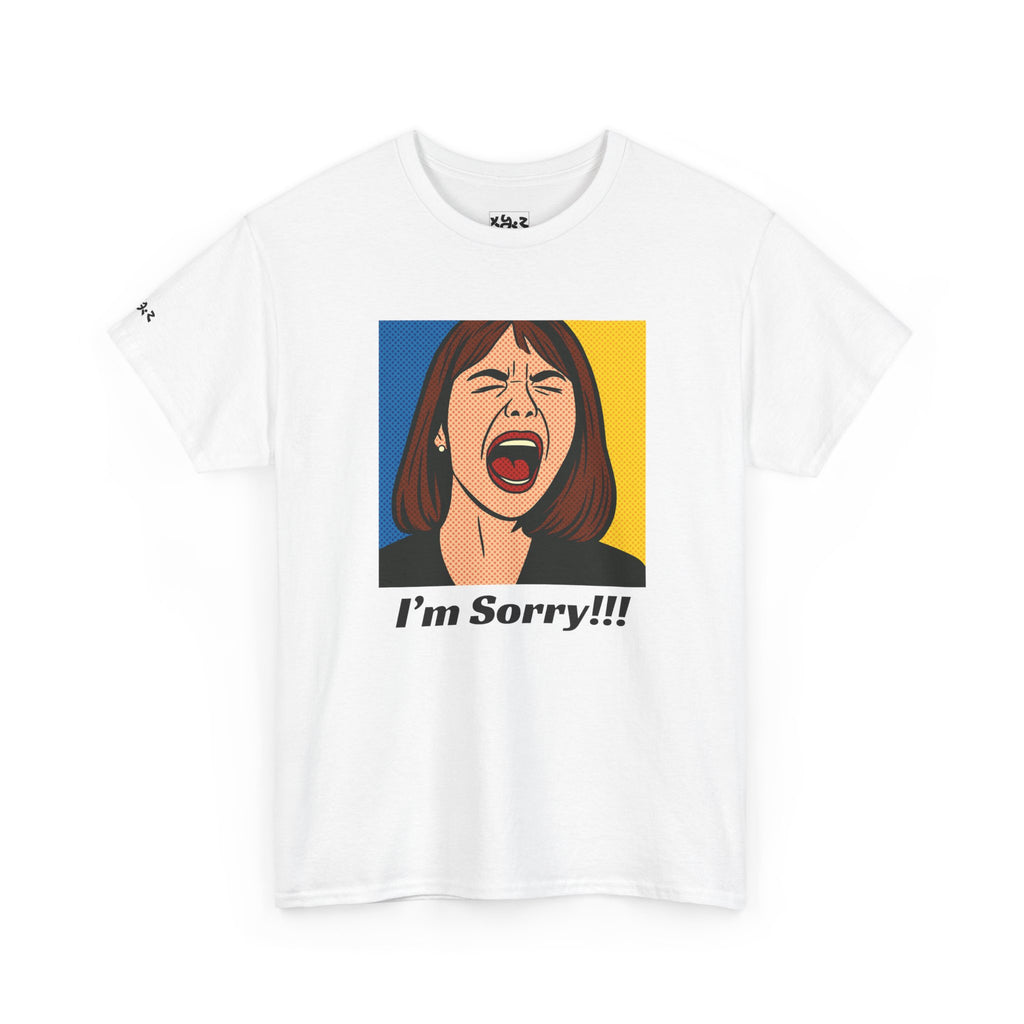 I'm Sorry!!! Graphic Tee — Pop Art Apology T-Shirt