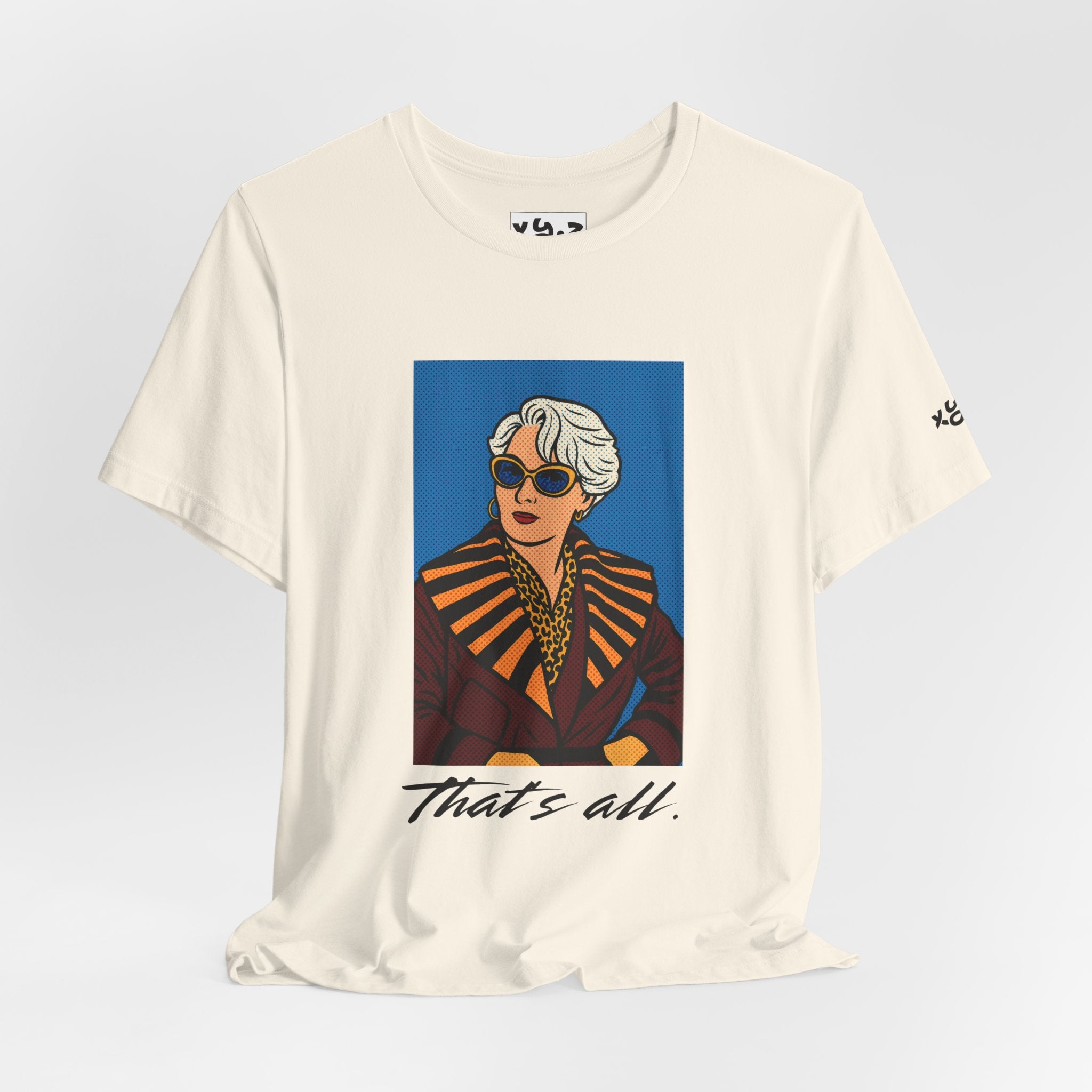 Graphic Tee — "That's All." Vintage Glam Portrait Shirt
