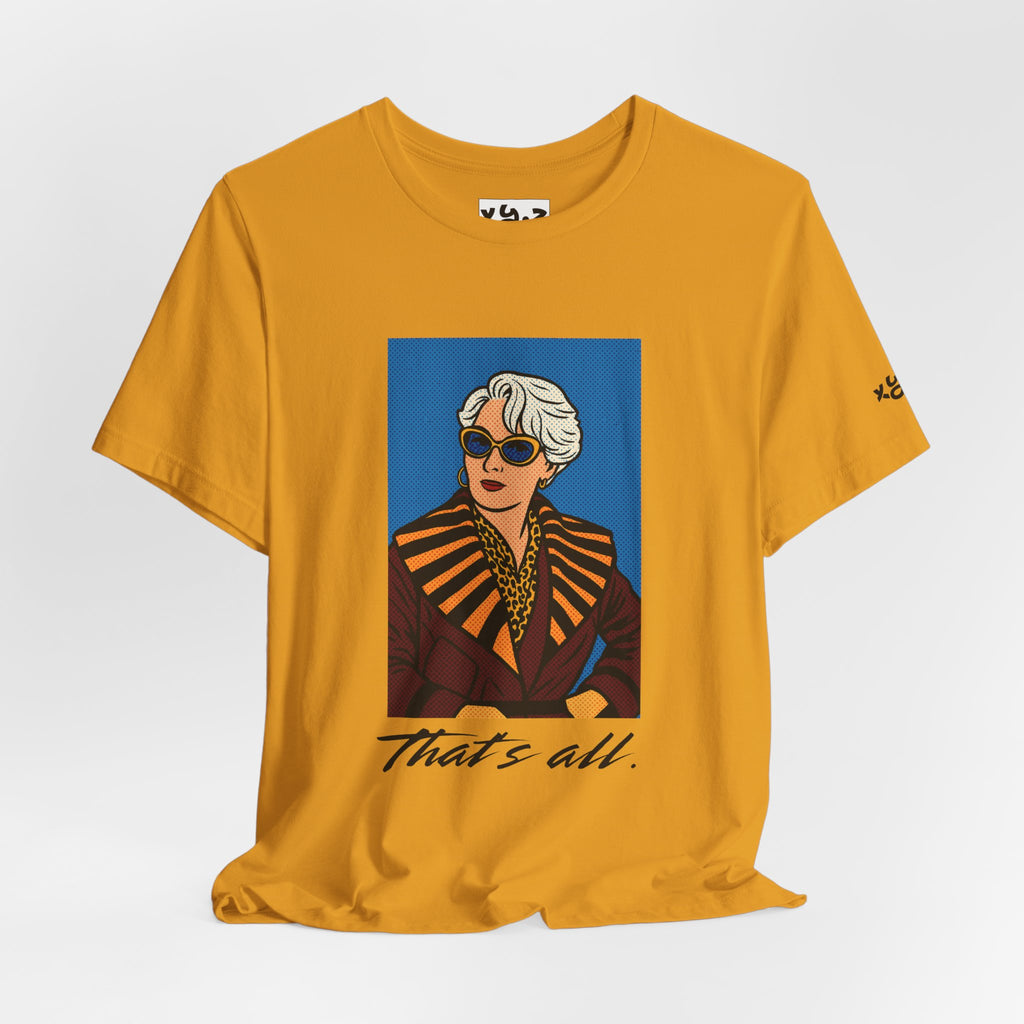 Graphic Tee — "That's All." Vintage Glam Portrait Shirt