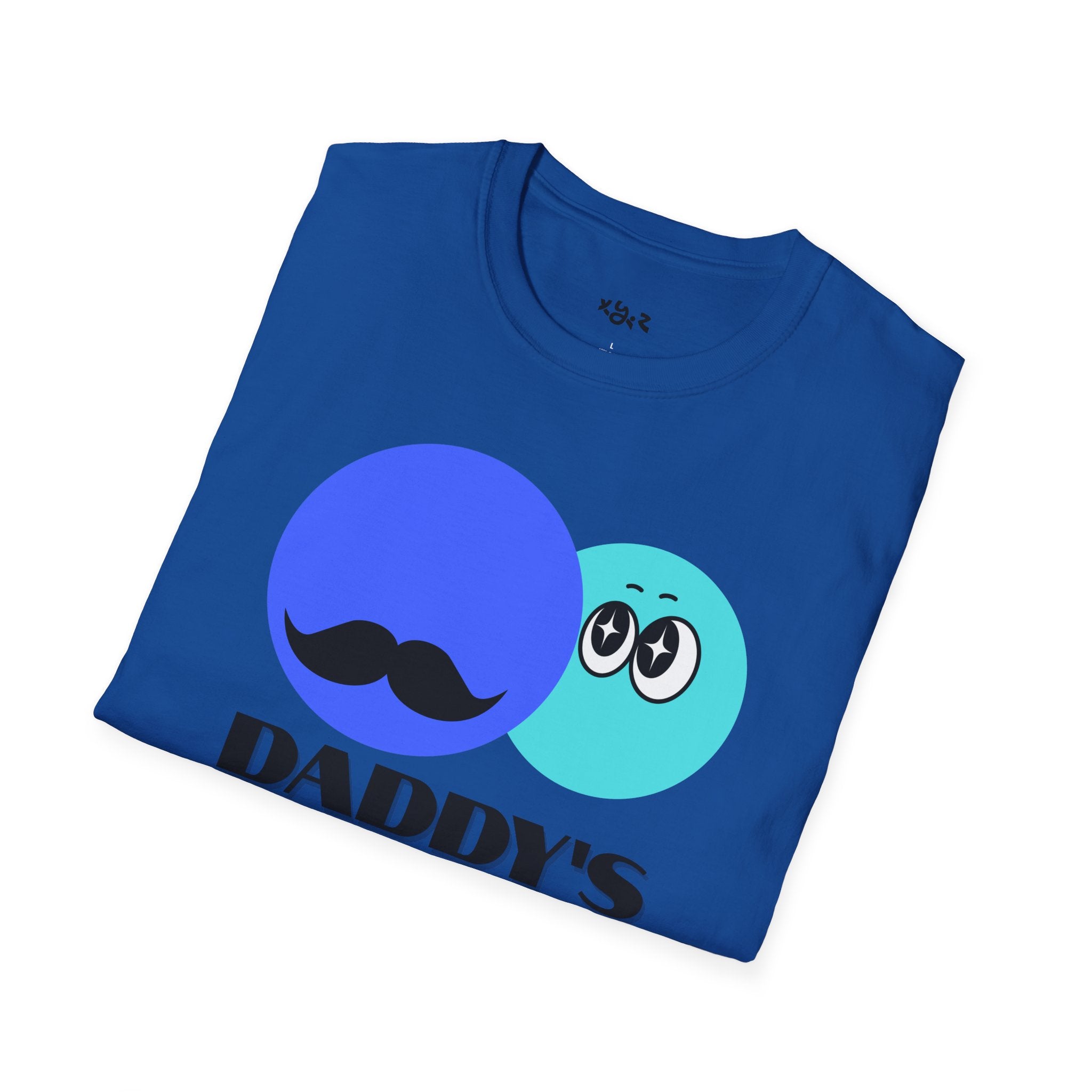 Daddy's Boy Graphic T-Shirt — Cute Mustache & Emoji Father-Son Tee
