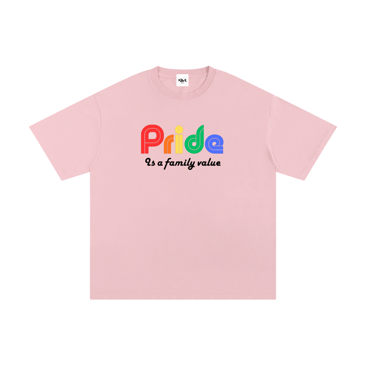 Pride is a family value - heavyweight oversized tee