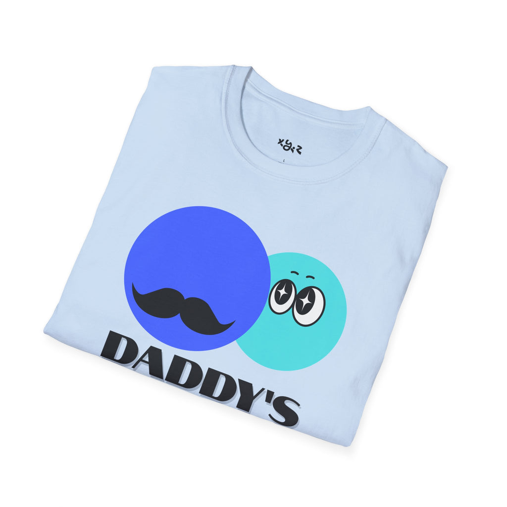 Daddy's Boy Graphic T-Shirt — Cute Mustache & Emoji Father-Son Tee