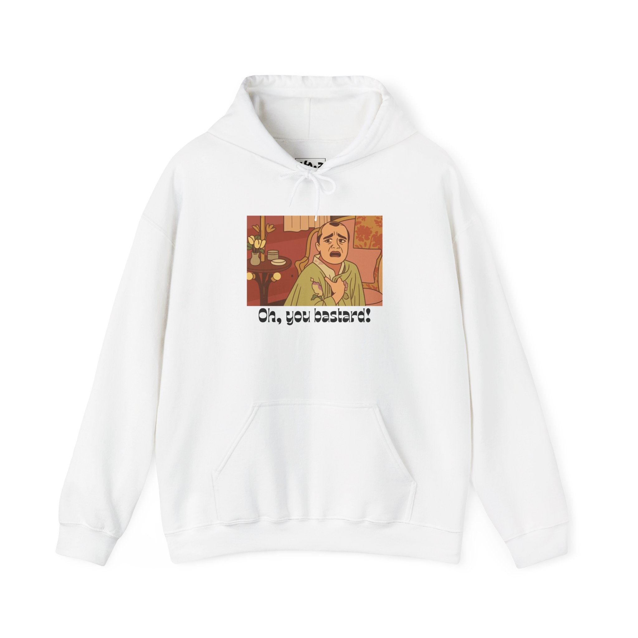 Hoodie – Retro Comic 'Oh, You Bastard!' Graphic Pullover