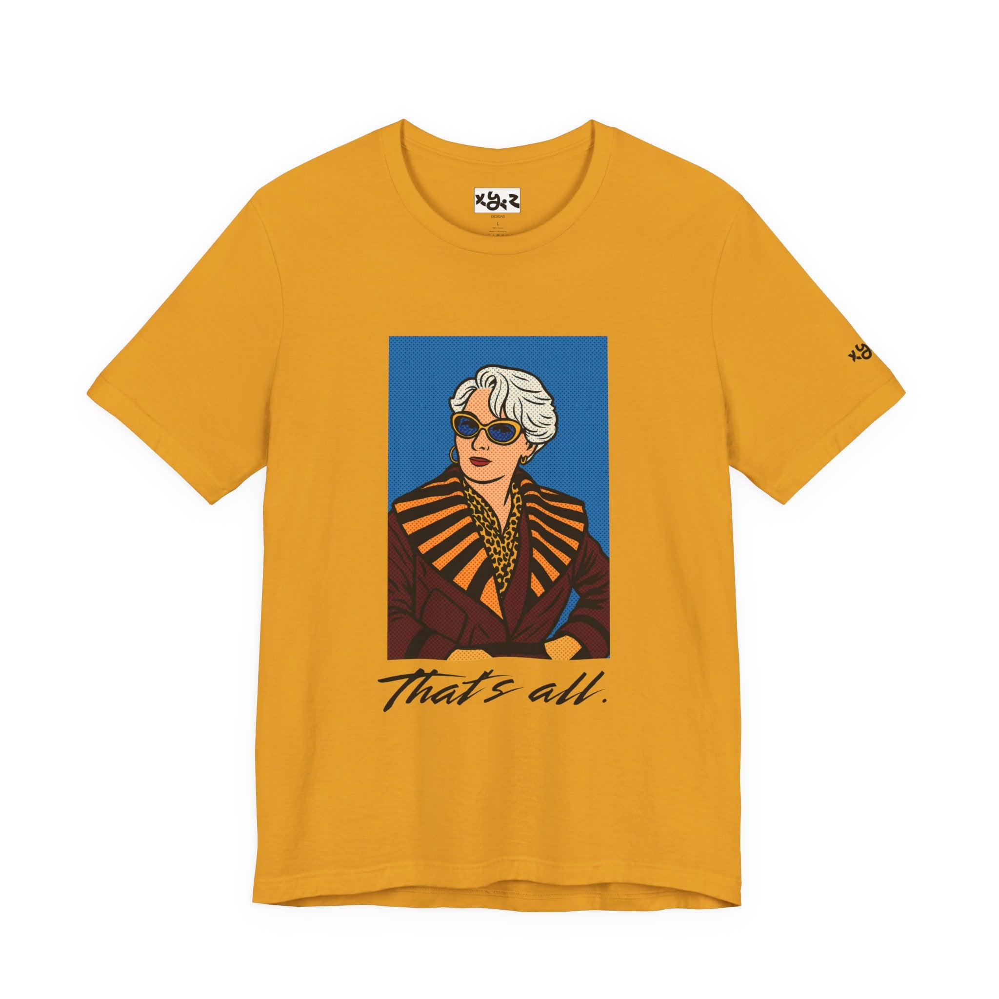 Graphic Tee — "That's All." Vintage Glam Portrait Shirt