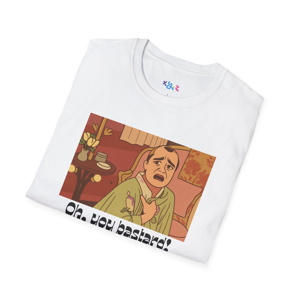 Graphic T-Shirt — Retro Cartoon 'Oh, you bastard!' Funny Vintage Tee
