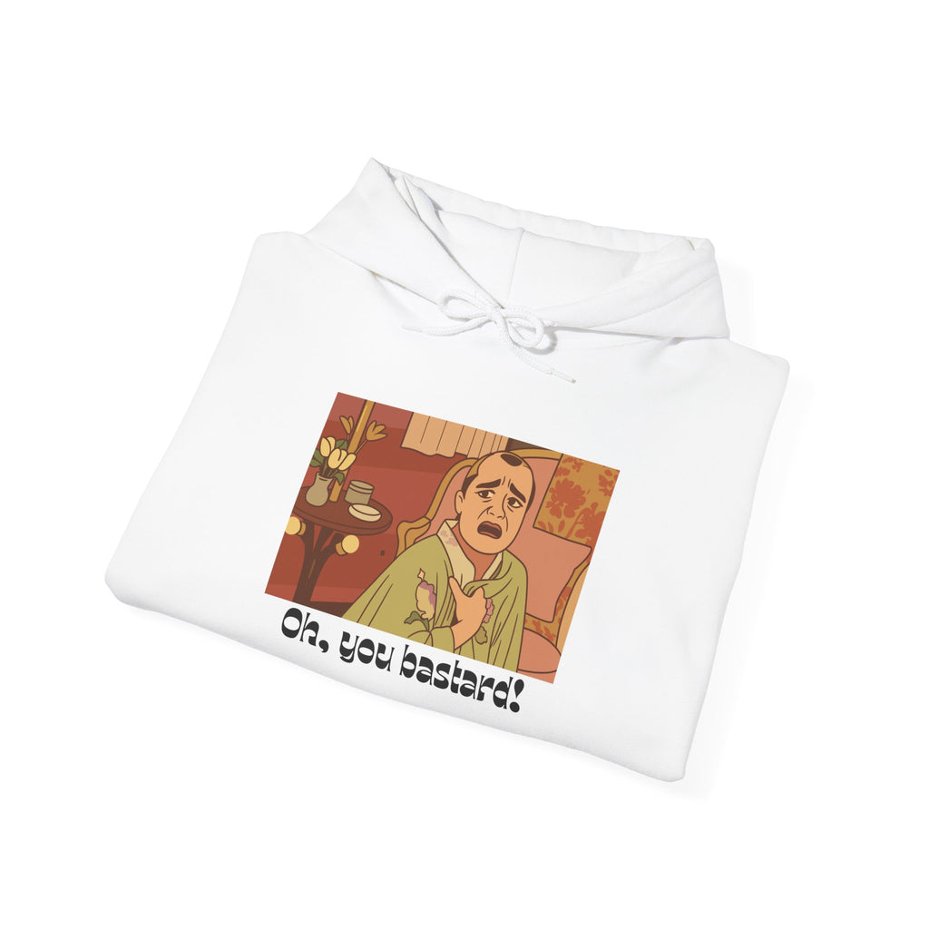 Hoodie – Retro Comic 'Oh, You Bastard!' Graphic Pullover