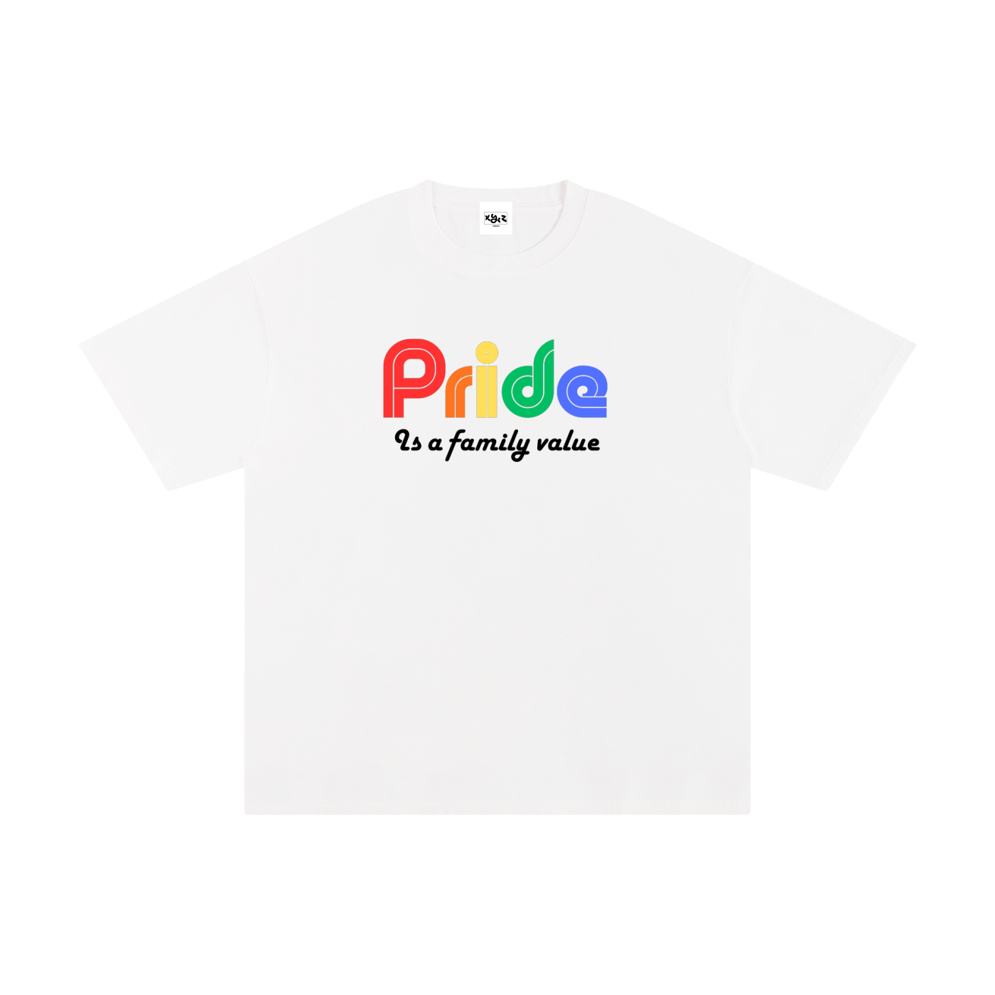 Pride is a family value - heavyweight oversized tee