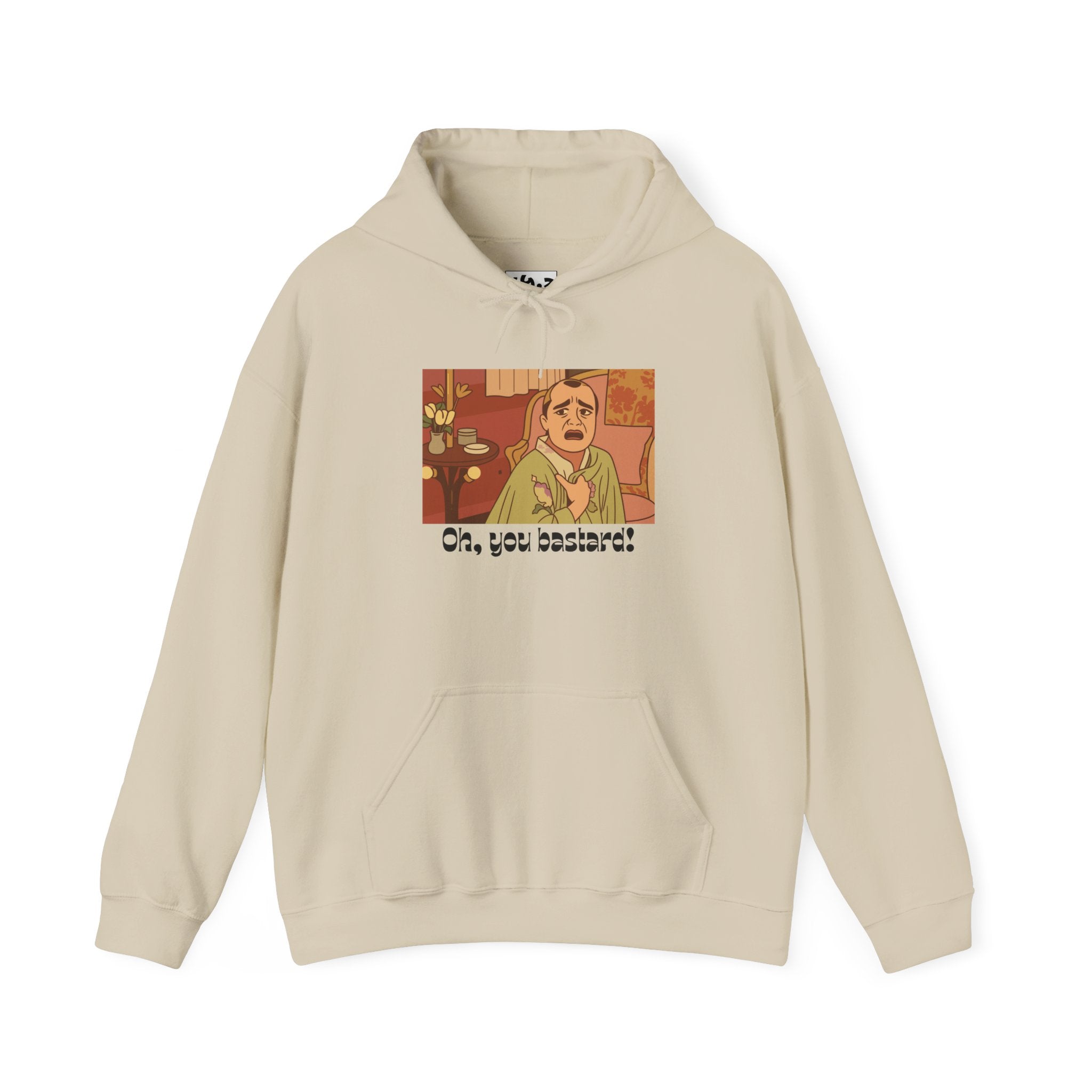 Hoodie – Retro Comic 'Oh, You Bastard!' Graphic Pullover