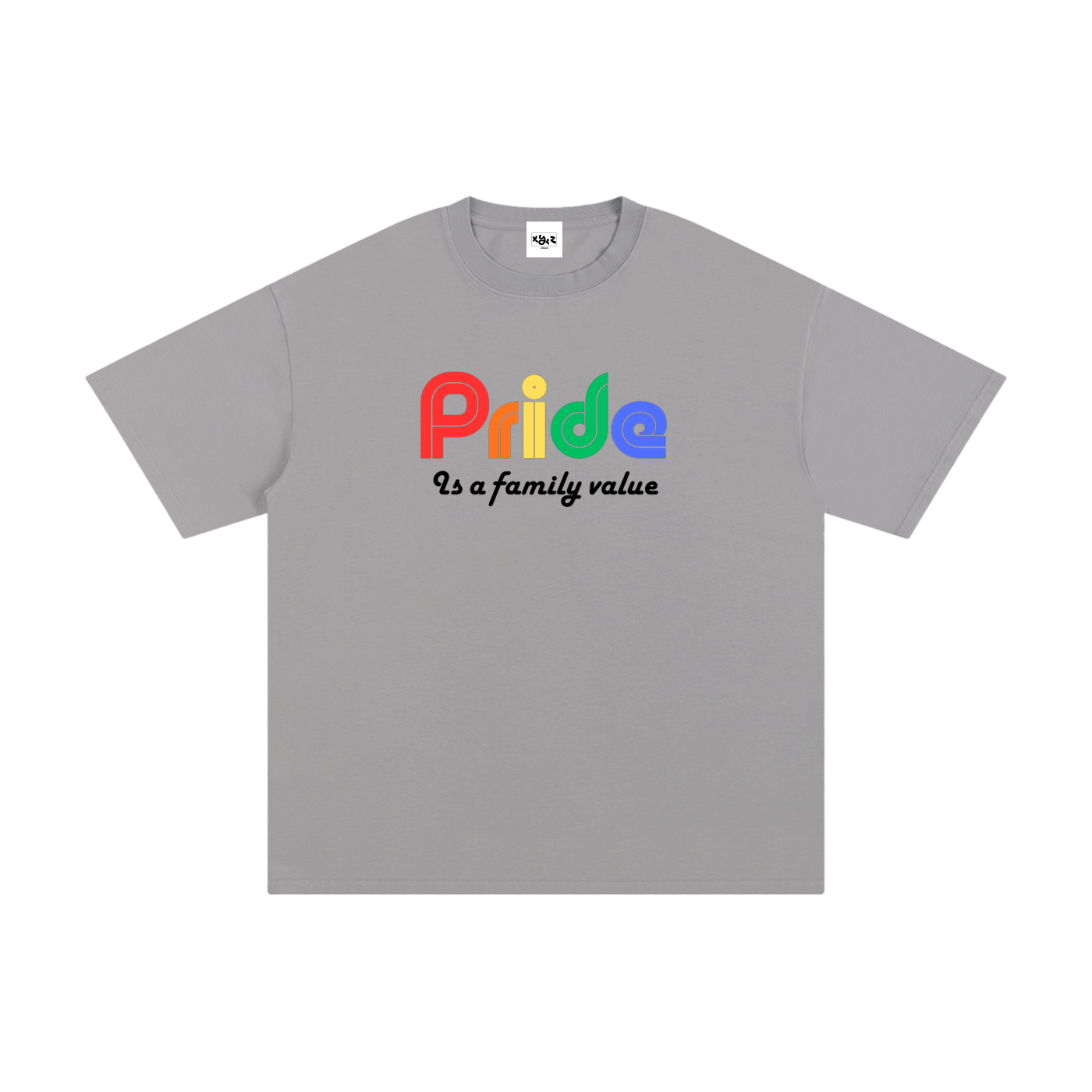 Pride is a family value - heavyweight oversized tee