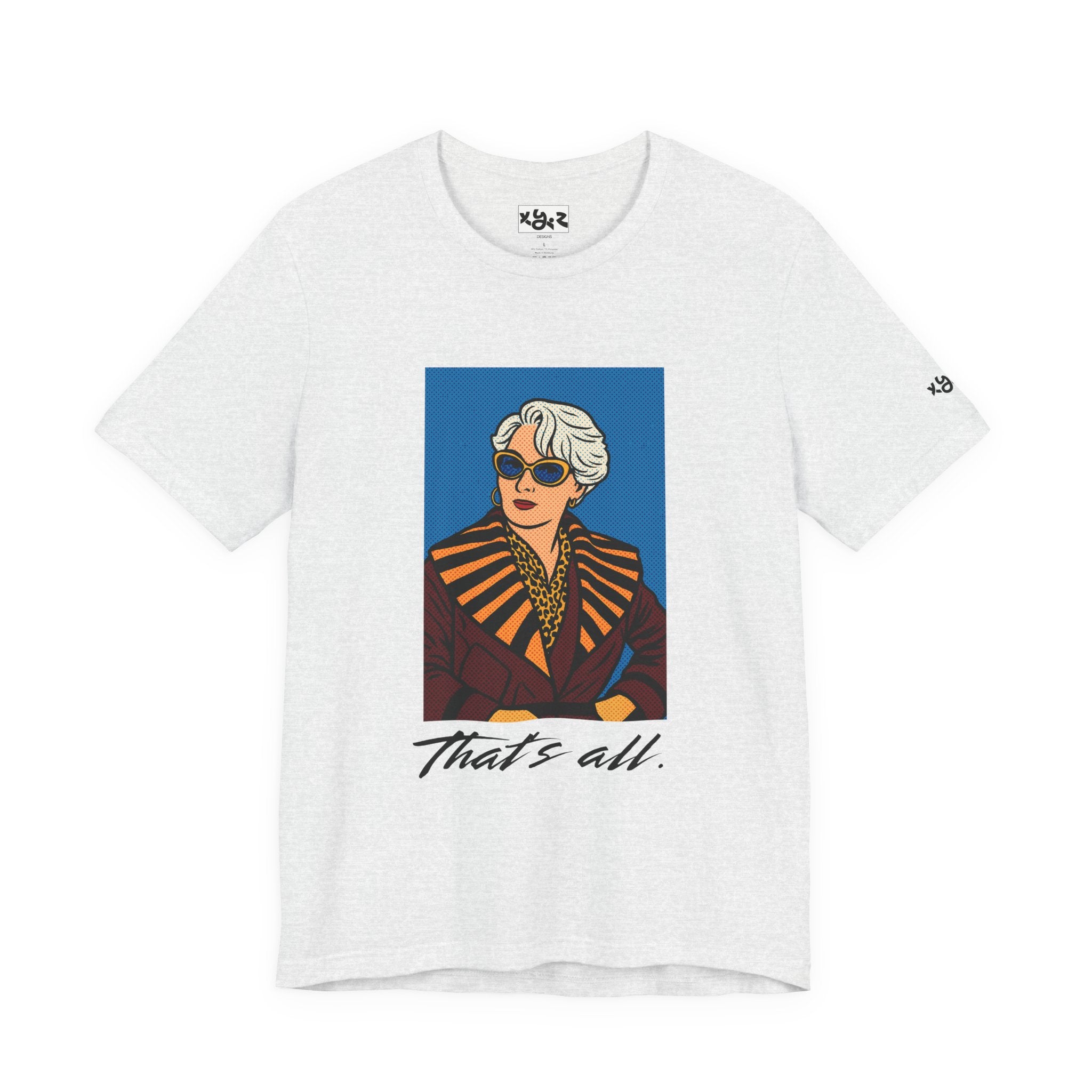 Graphic Tee — "That's All." Vintage Glam Portrait Shirt