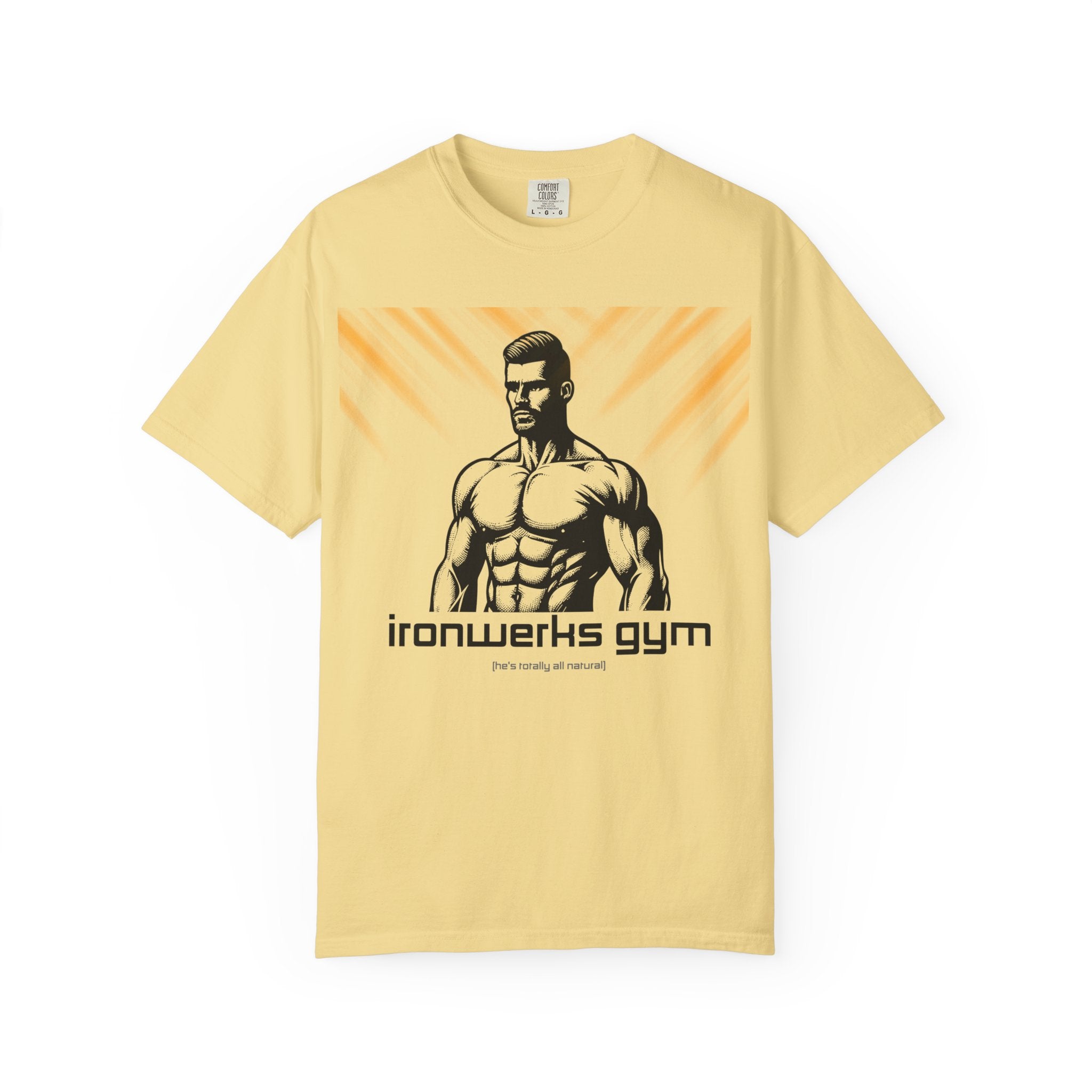 Ironwerks Gym T‑Shirt — Muscular Fitness Tee with 'ironwerks gym' Logo