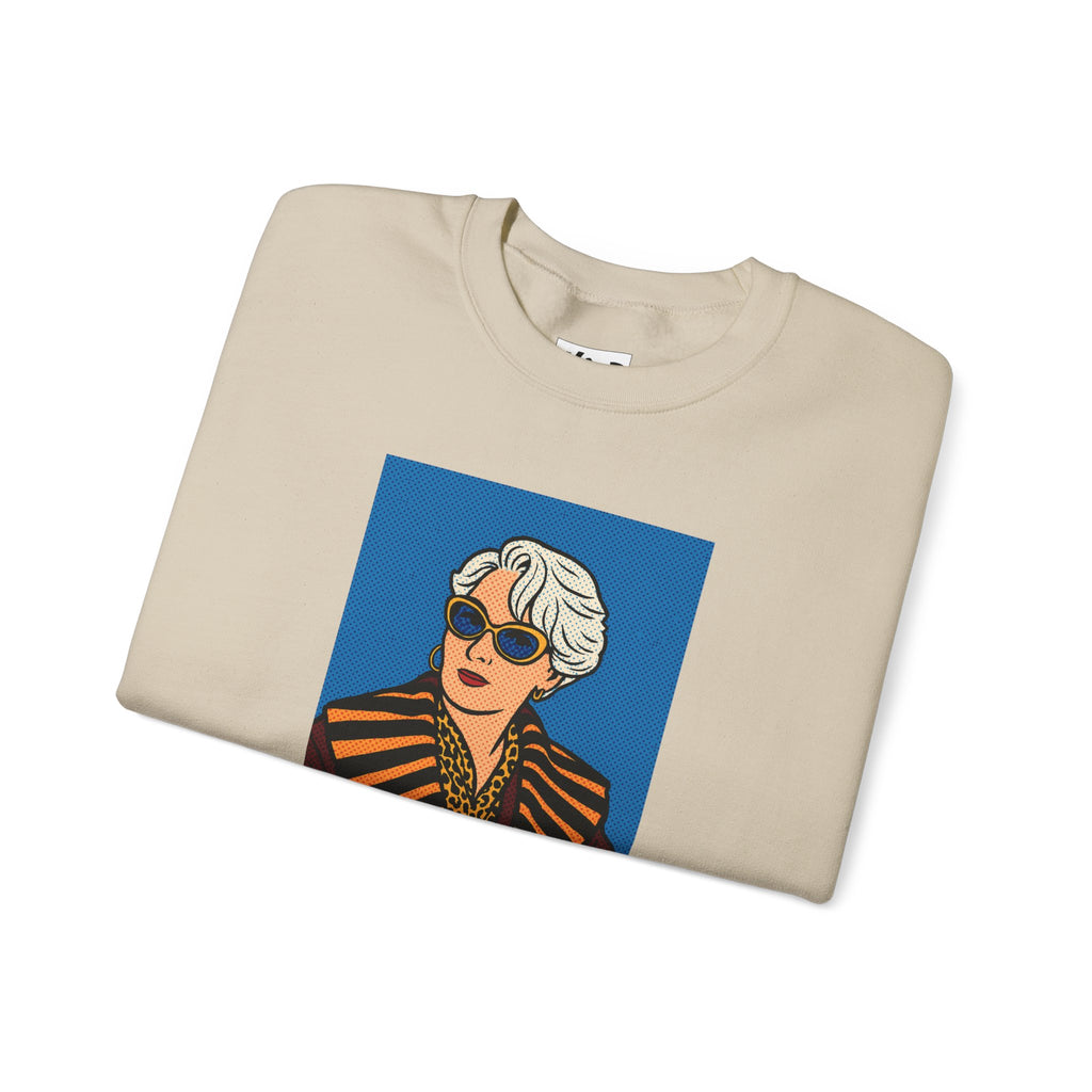 Crewneck Sweatshirt — Vintage Chic Portrait "That's all." Graphic