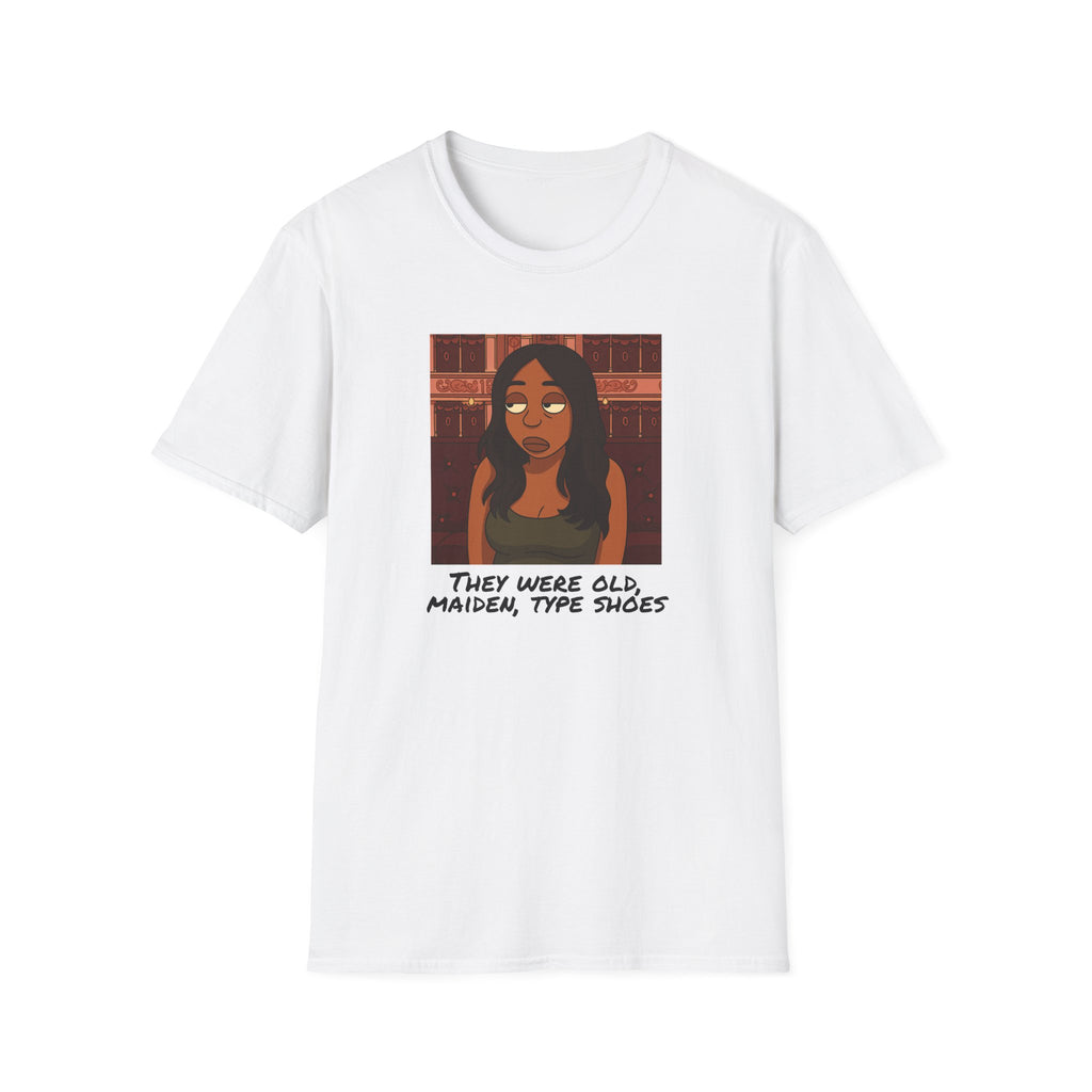 T-Shirt — Illustration Tee: "They Were Old, Maiden-Type Shoes"