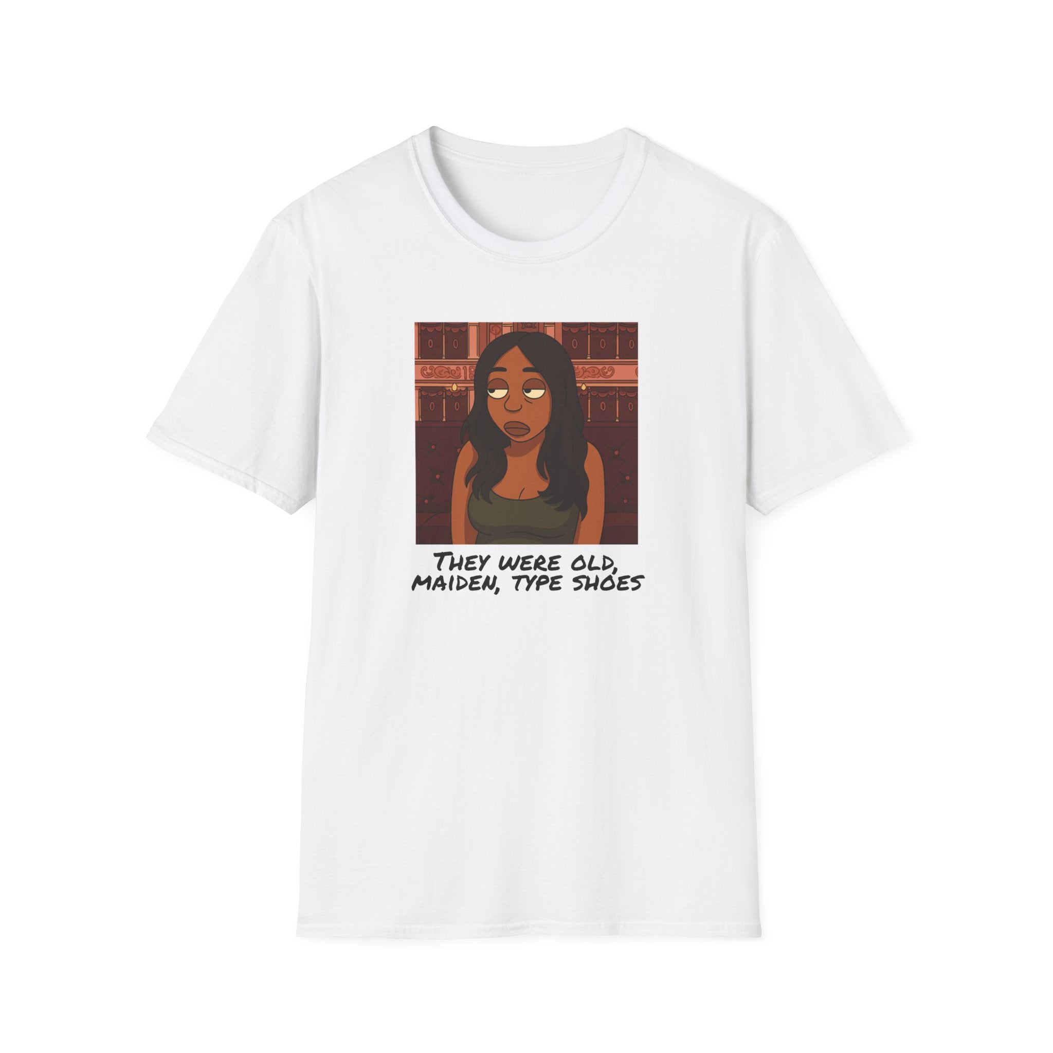 T-Shirt — Illustration Tee: "They Were Old, Maiden-Type Shoes"