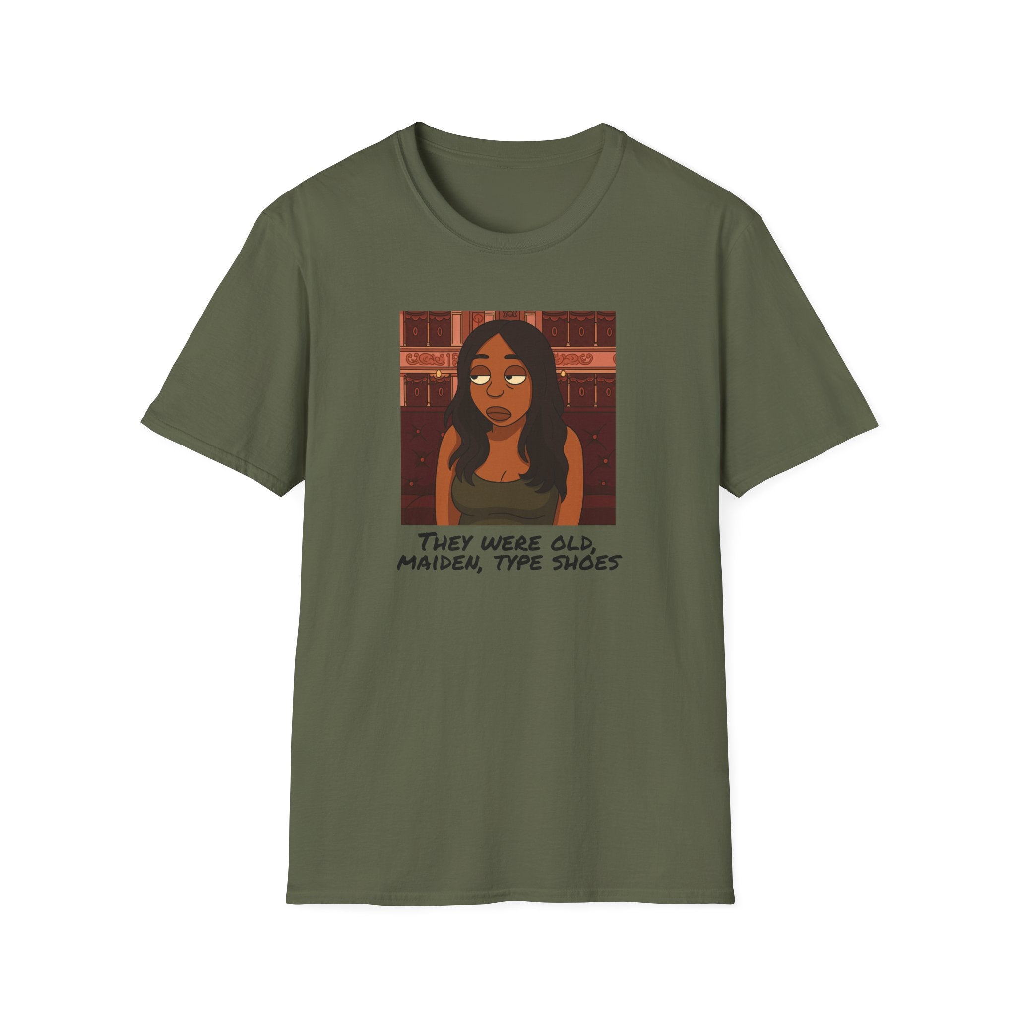 T-Shirt — Illustration Tee: "They Were Old, Maiden-Type Shoes"