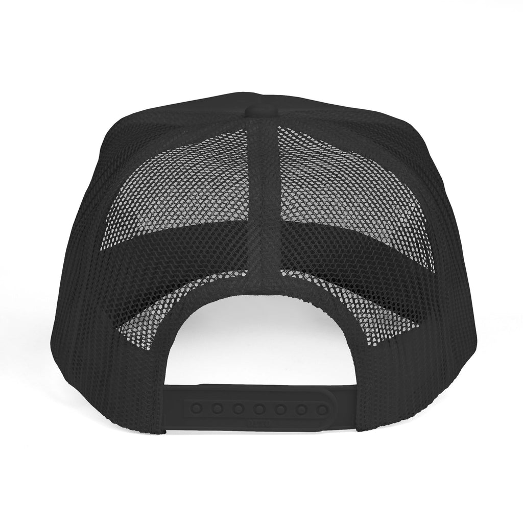 Retro Colorful XYZ Trucker Cap — 90s Graffiti Logo Mesh Hat