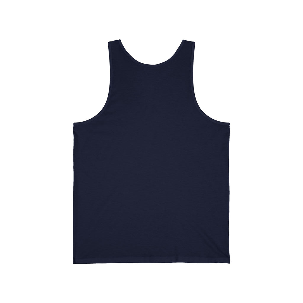 Chaos Academy Graphic Tank Top — Streetwear Athletic Summer Tank with Red Script Logo