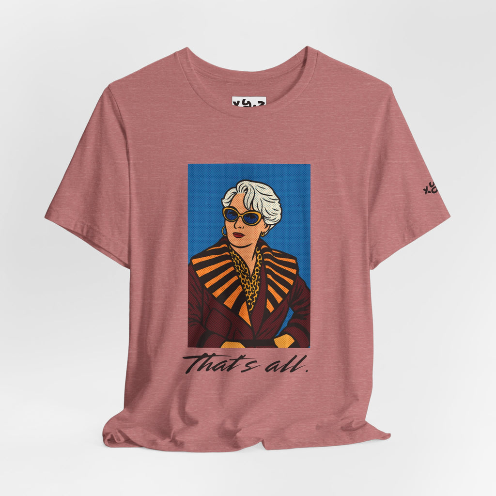 Graphic Tee — "That's All." Vintage Glam Portrait Shirt