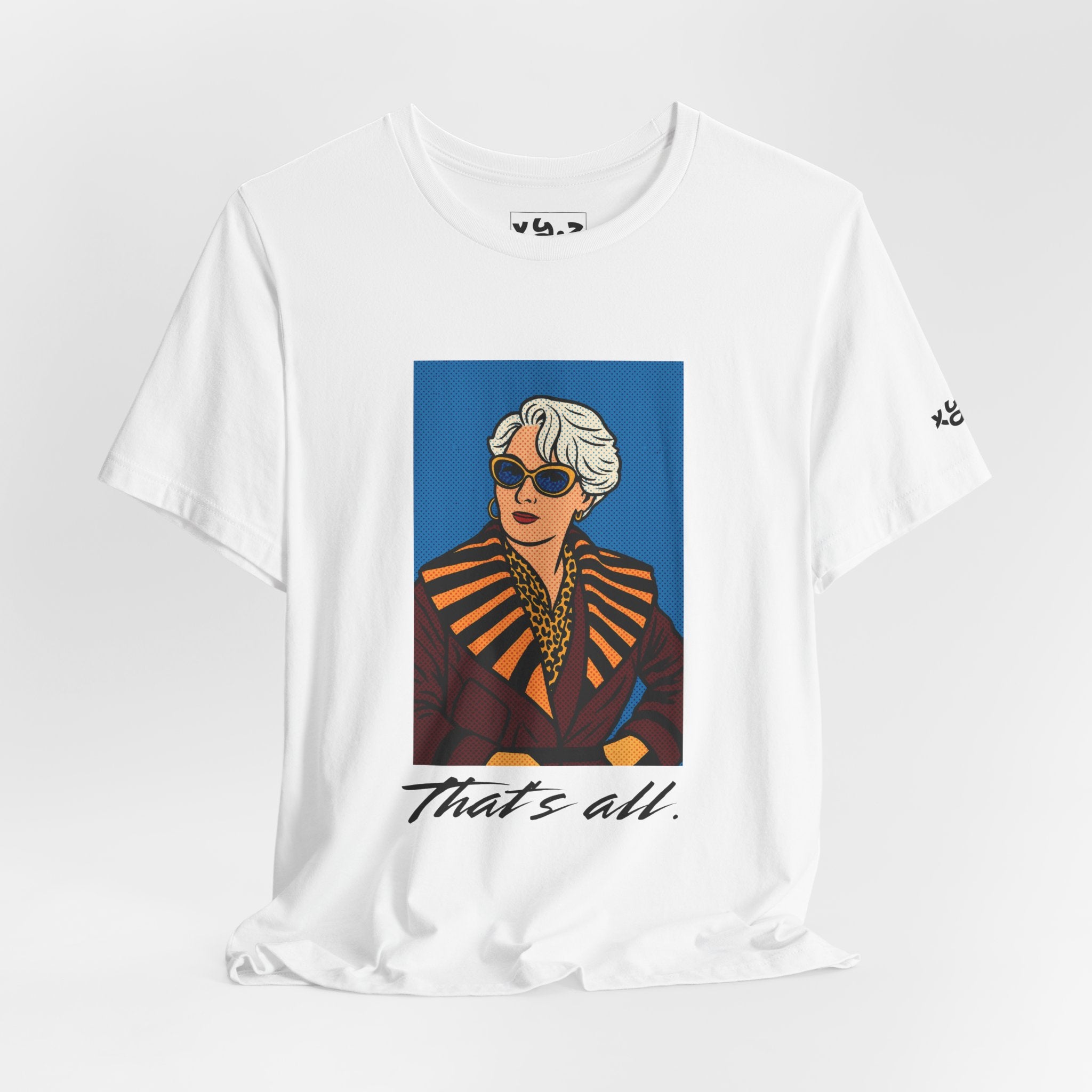 Graphic Tee — "That's All." Vintage Glam Portrait Shirt
