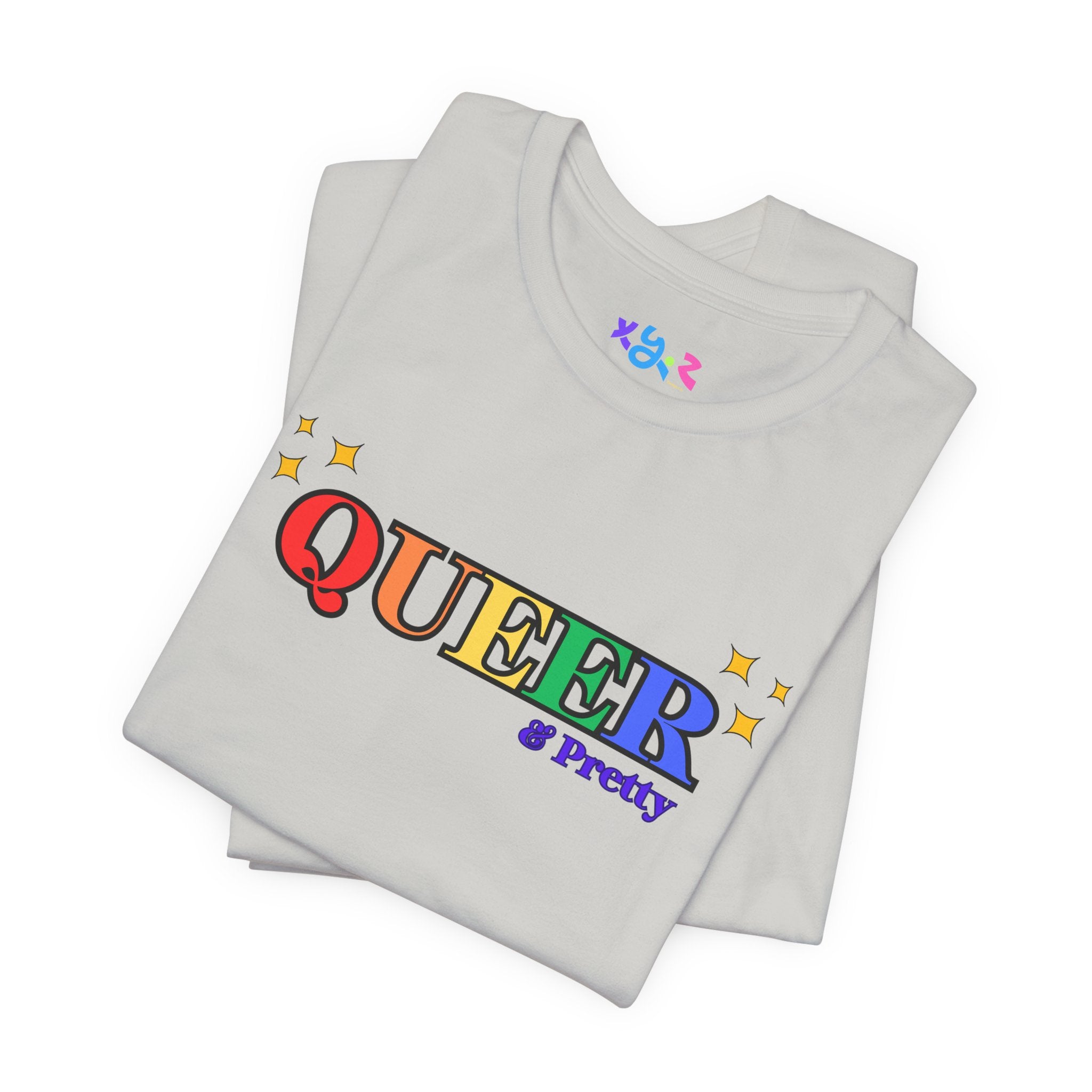 Queer & Pretty Rainbow Tee — LGBTQ+ Pride Graphic T-Shirt