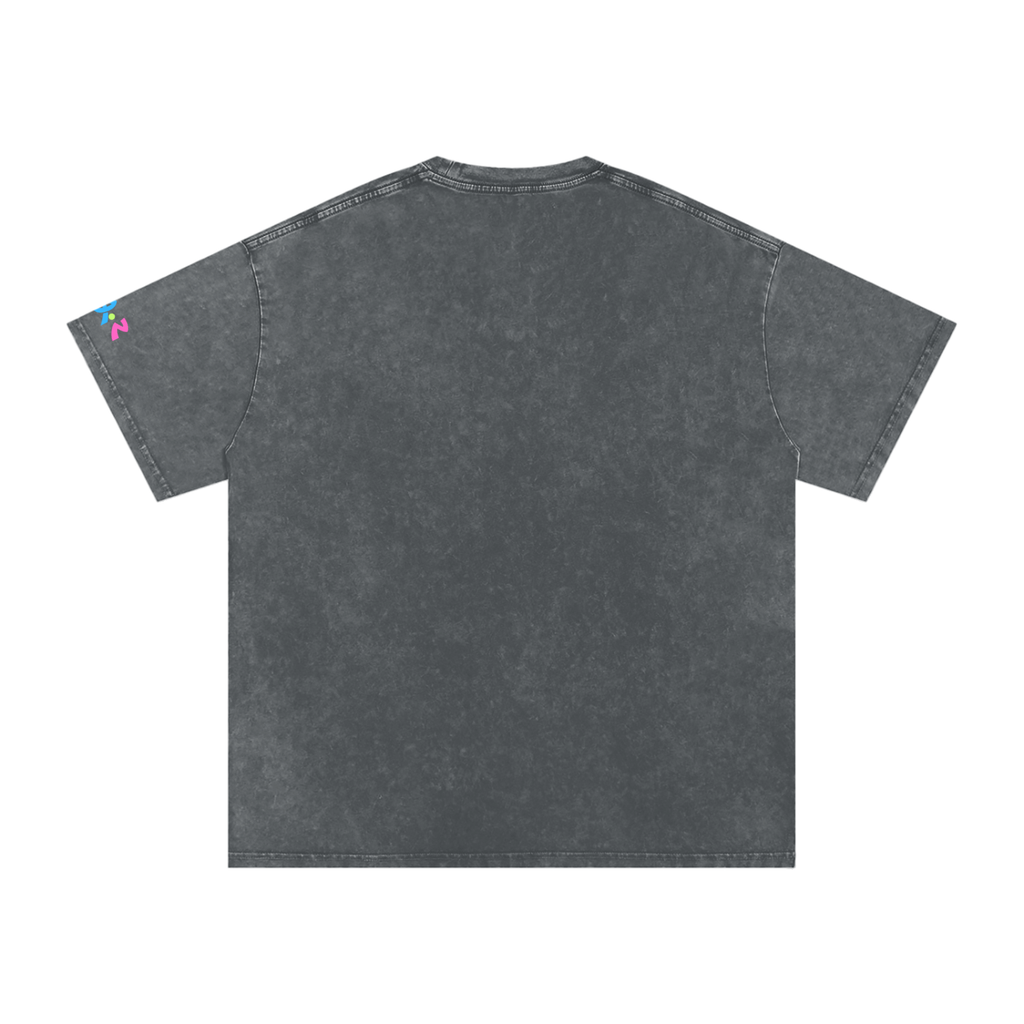 Snow Washed Oversized Cotton T-Shirt