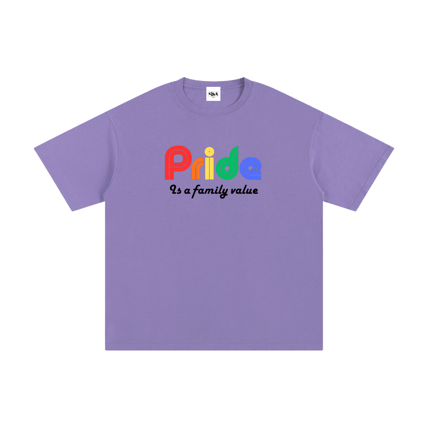 Pride is a family value - heavyweight oversized tee